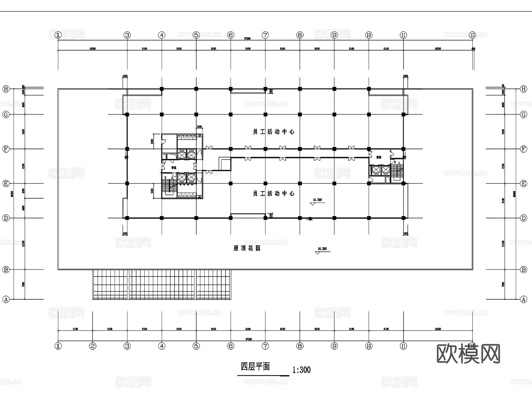 底商高层写字楼办公建筑CAD施工图集cad施工图