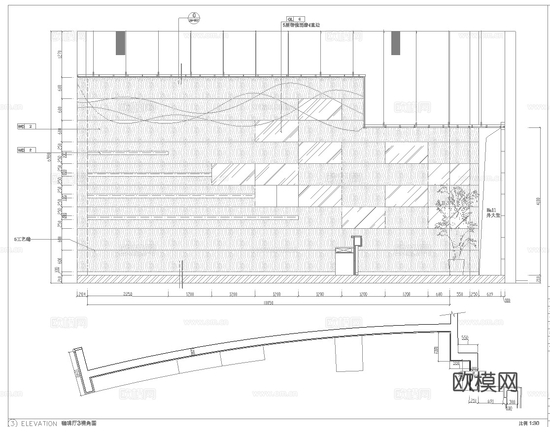 咖啡厅 最新全套施工图设计cad施工图