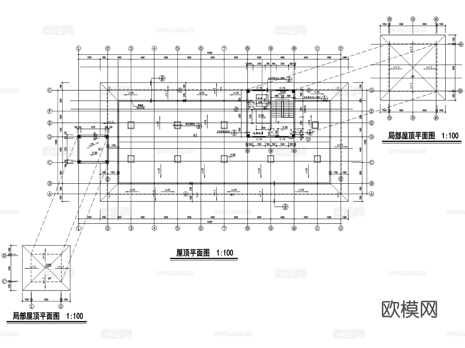 酒店建筑全套CAD施工图集cad施工图