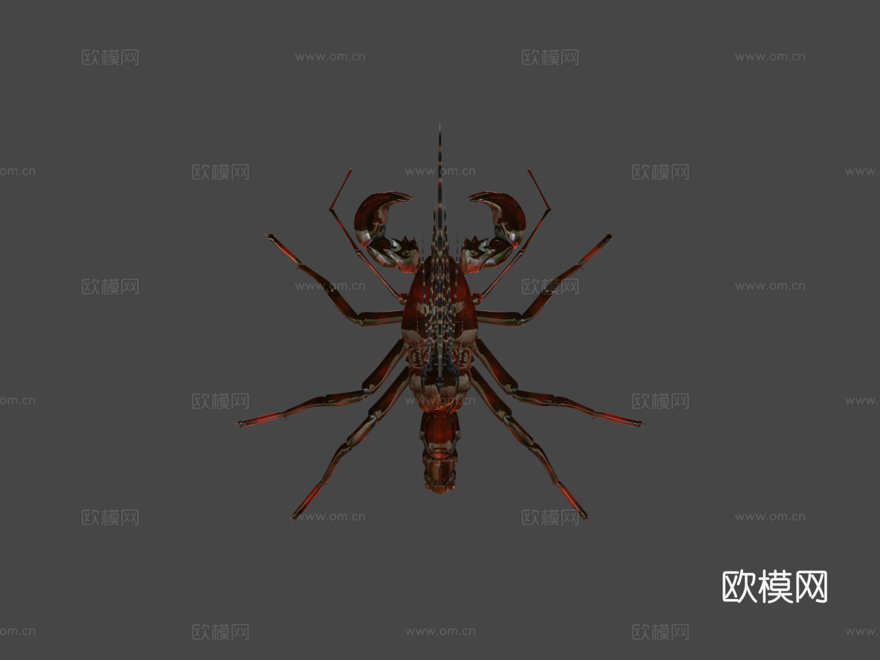 射击蝎子3d模型下载（渲染图8）