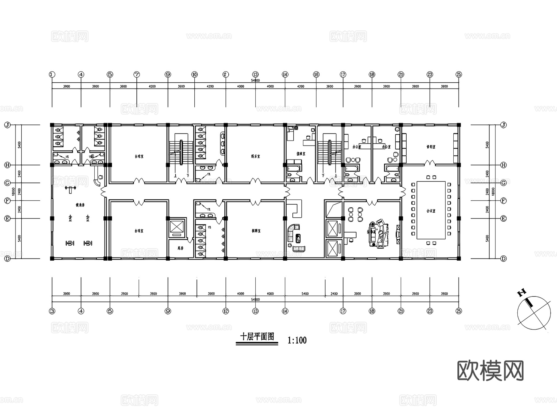 海上明珠酒店规划及建筑CAD施工图集cad施工图
