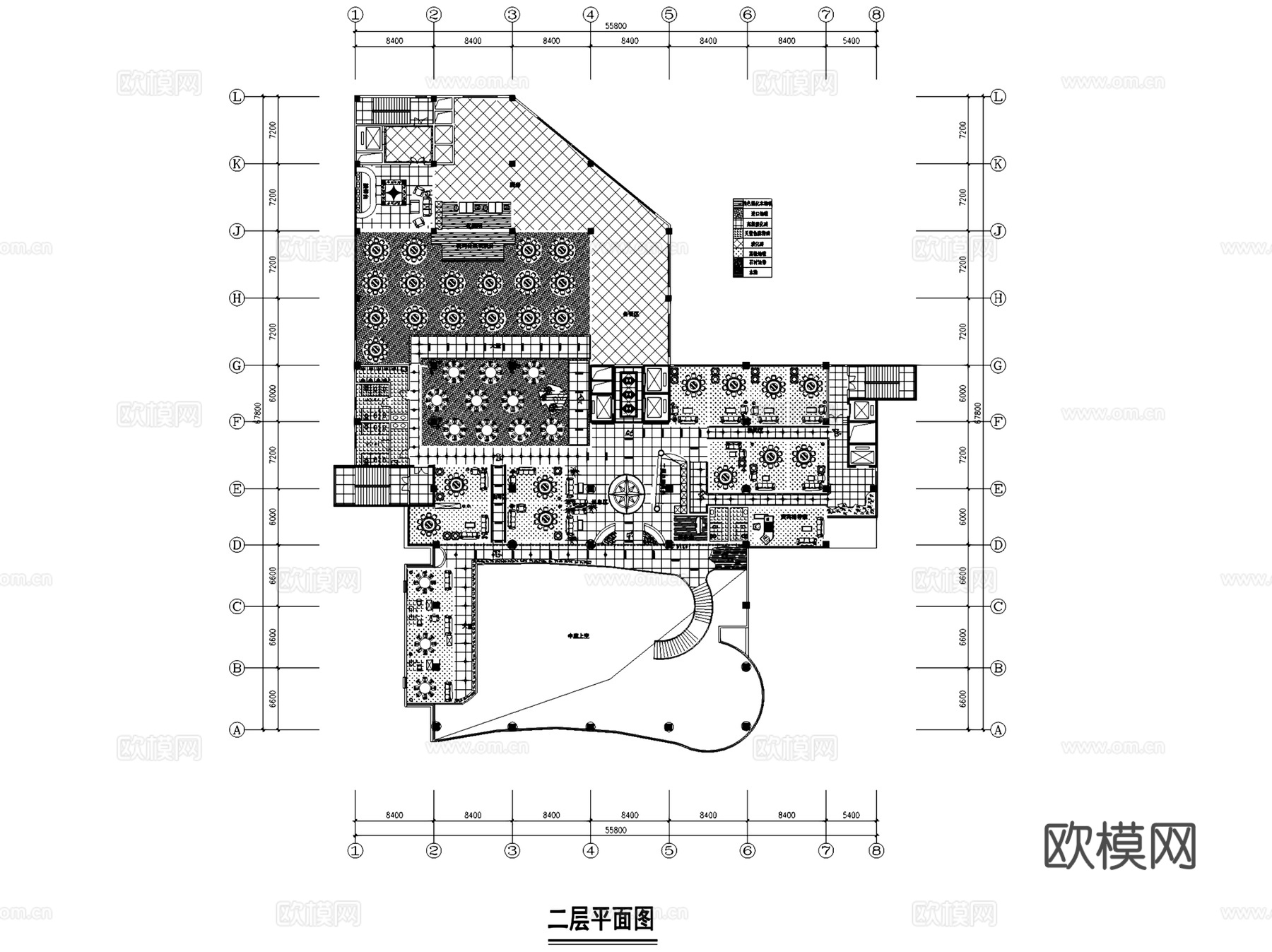 酒店公区室内装饰CAD施工图集cad施工图