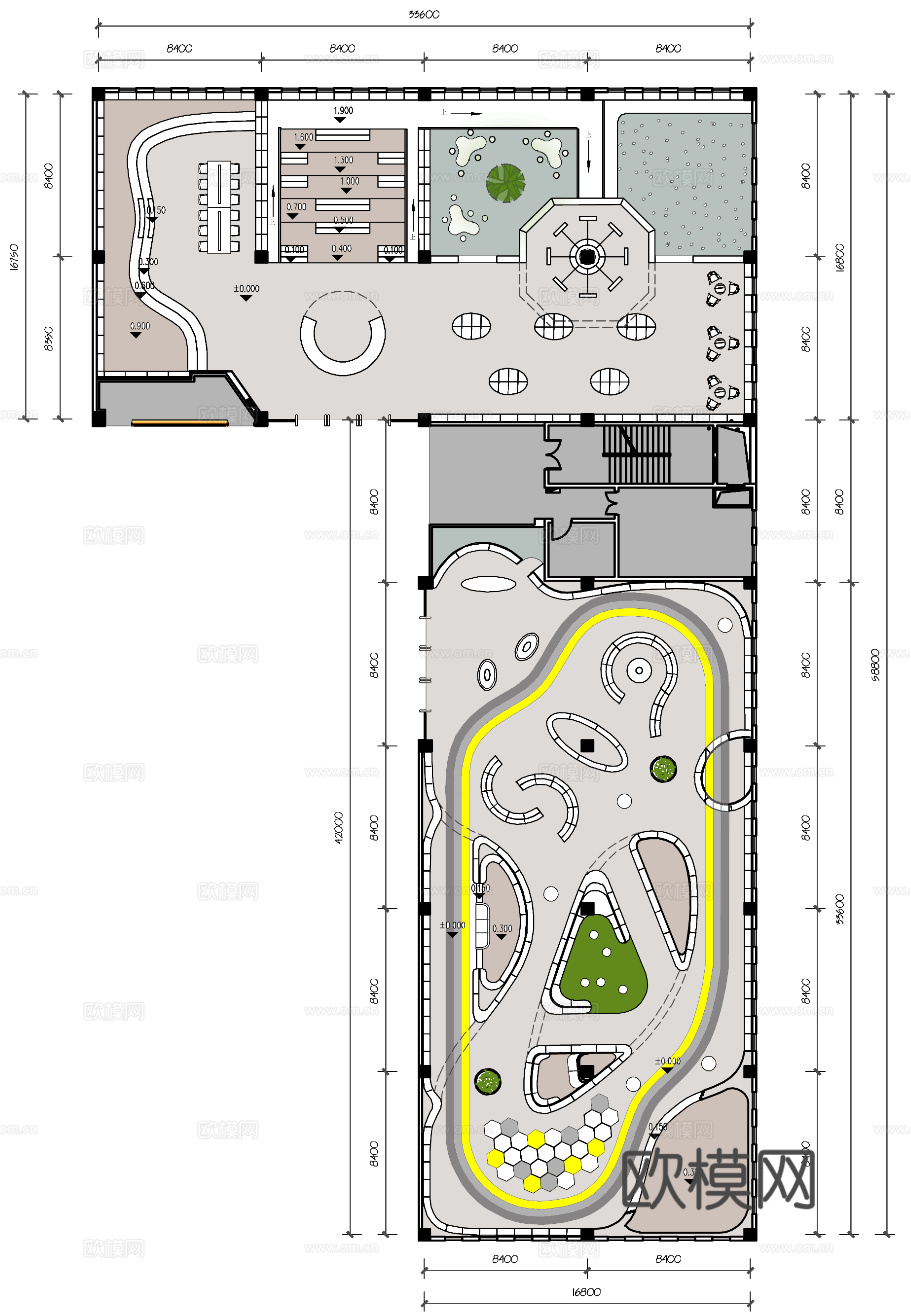图书馆 书咖 最新全套施工图设计cad施工图