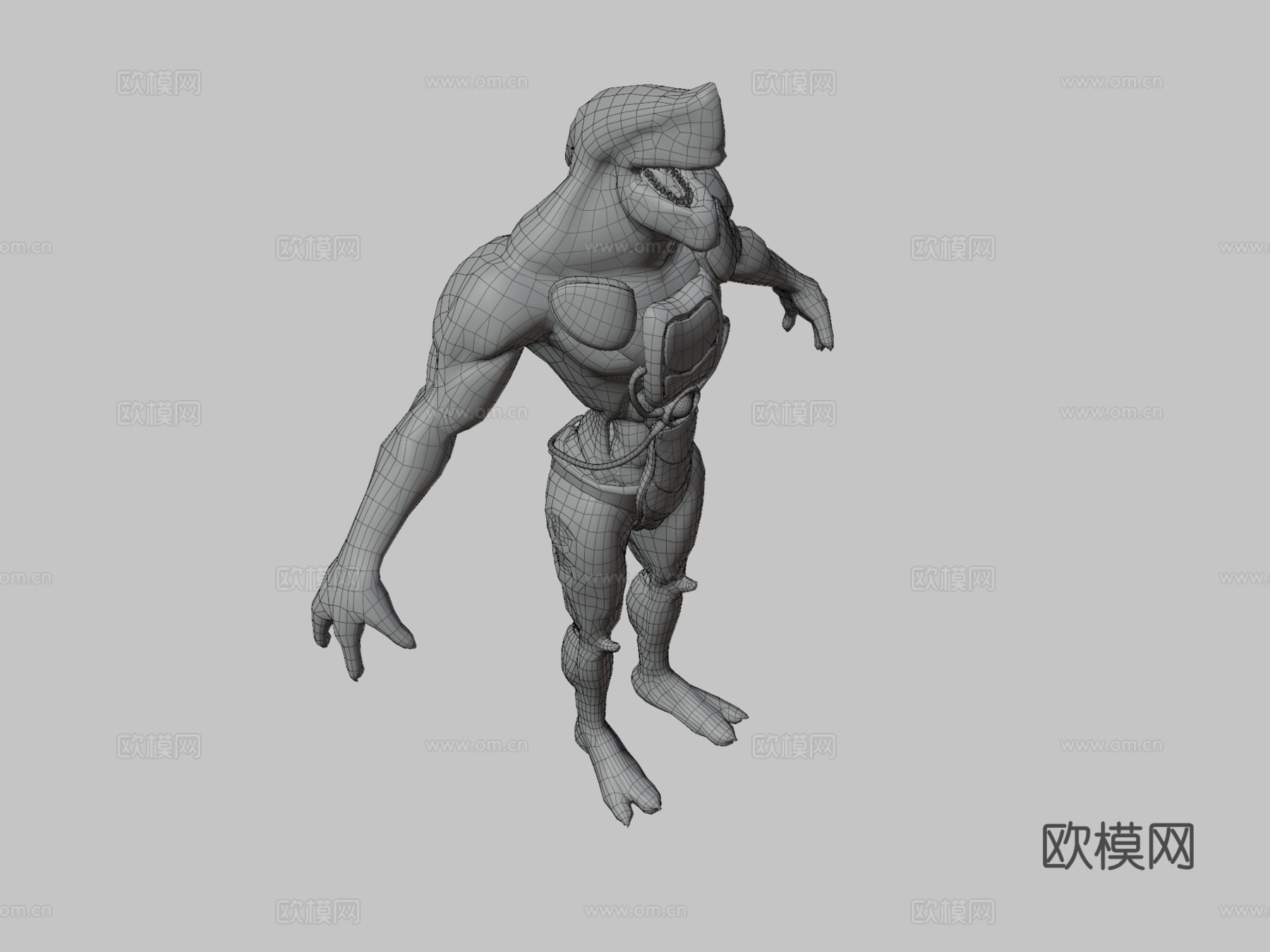 生物  弗洛格3d模型下载（渲染图3）