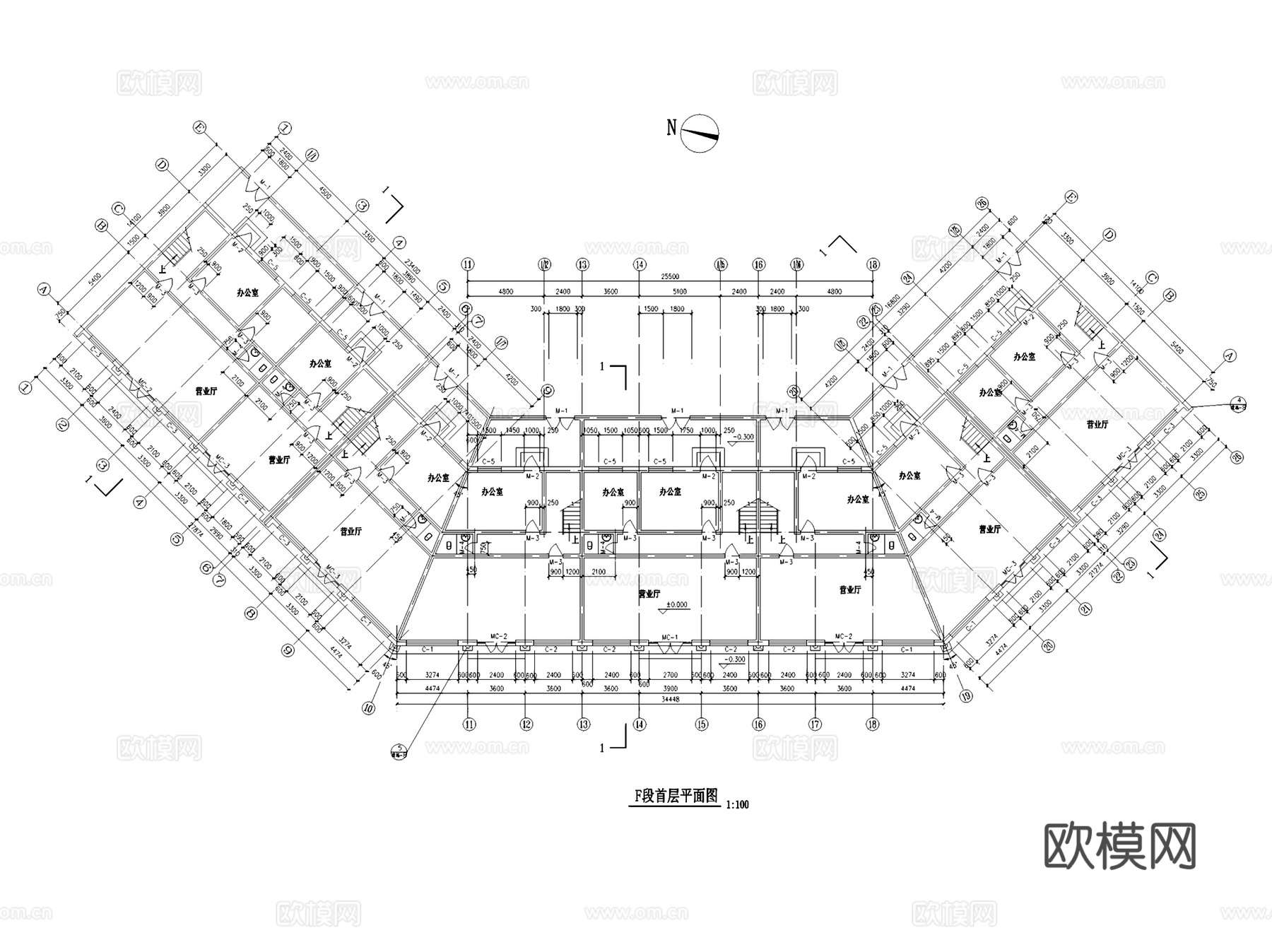 仿古商业街建筑CAD施工图集cad施工图