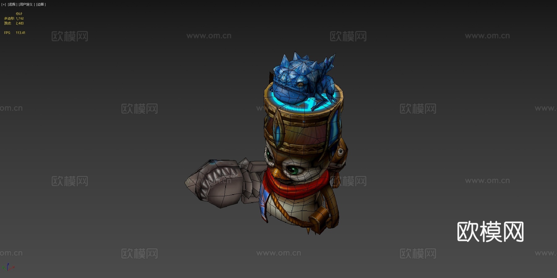 企鹅3d模型下载（渲染图4）