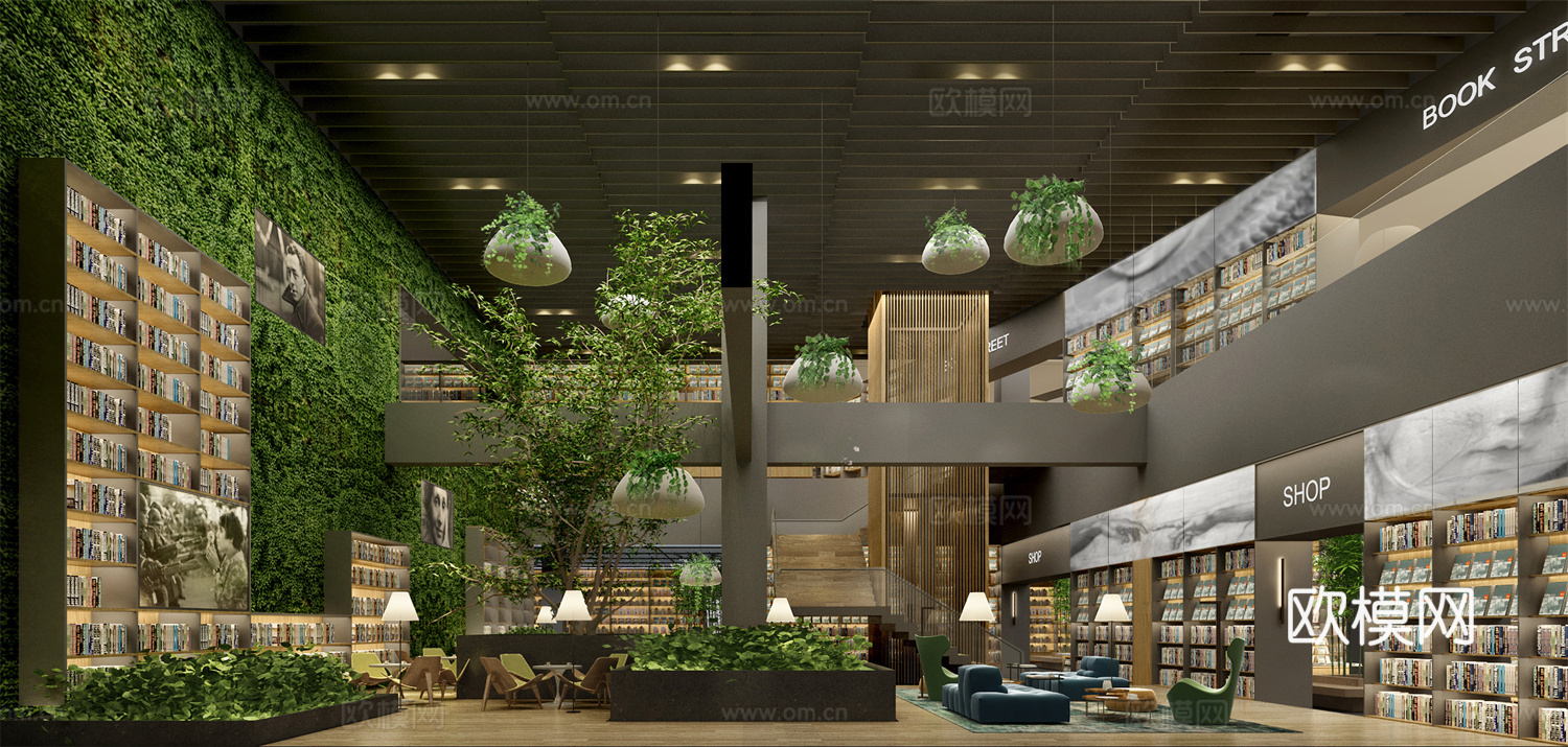 图书馆 书咖 最新全套施工图设计cad施工图