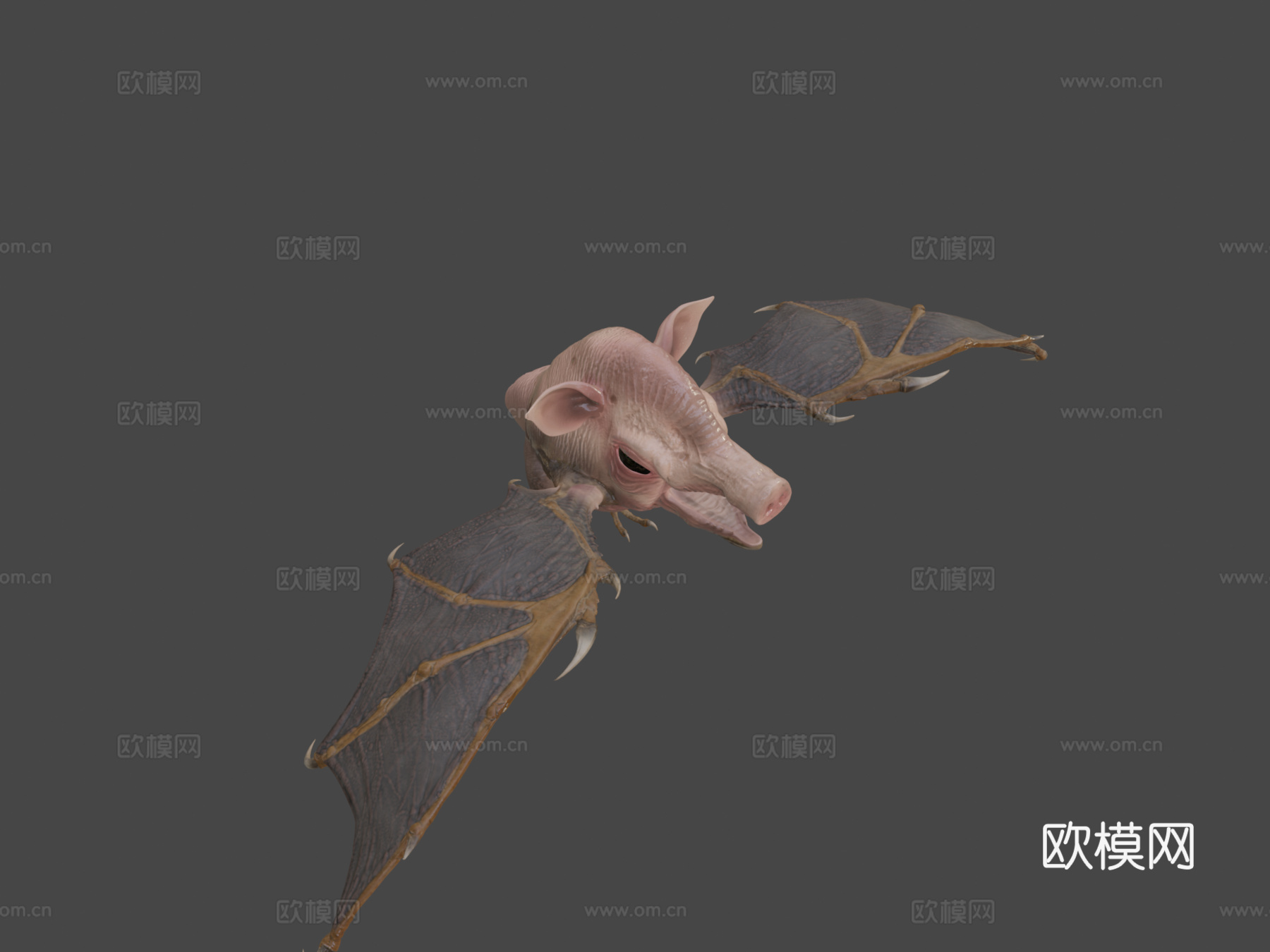 空中猪3d模型下载（渲染图8）