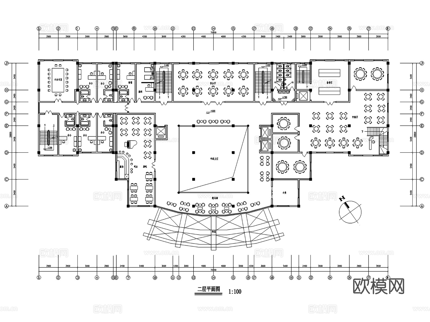 海上明珠酒店规划及建筑CAD施工图集cad施工图