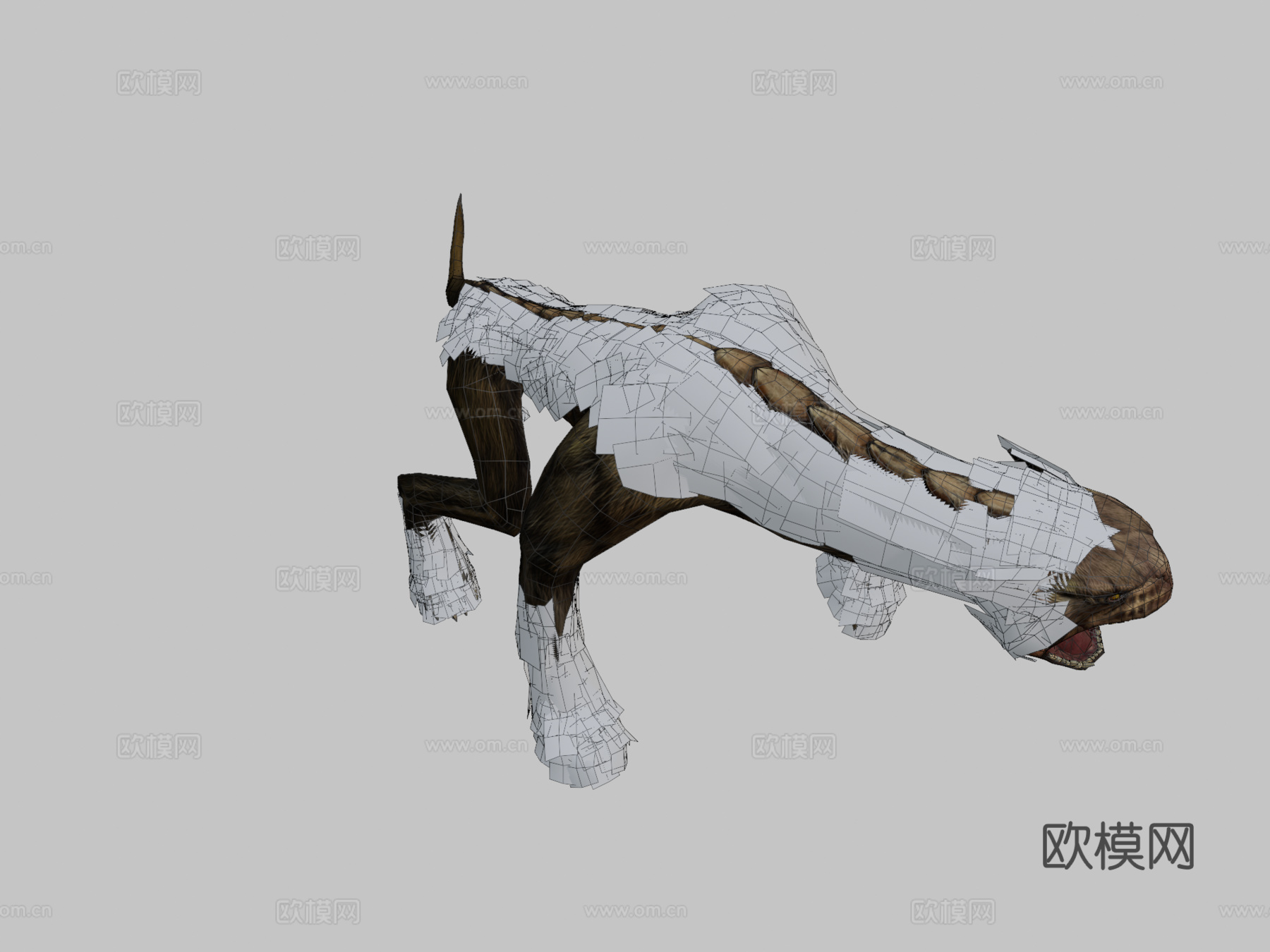 寻血猎犬3d模型下载（渲染图2）