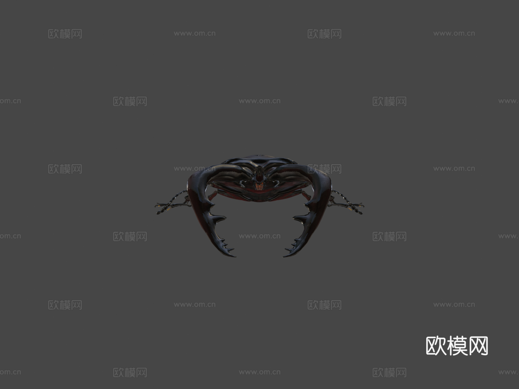 倾斜锹形虫3d模型下载（渲染图5）