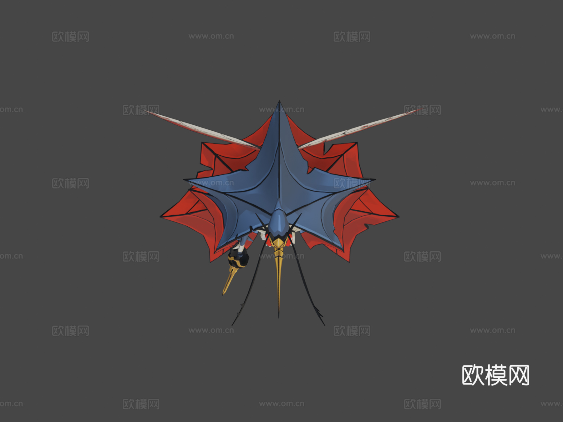 吸血鬼蚊子3d模型下载（渲染图5）