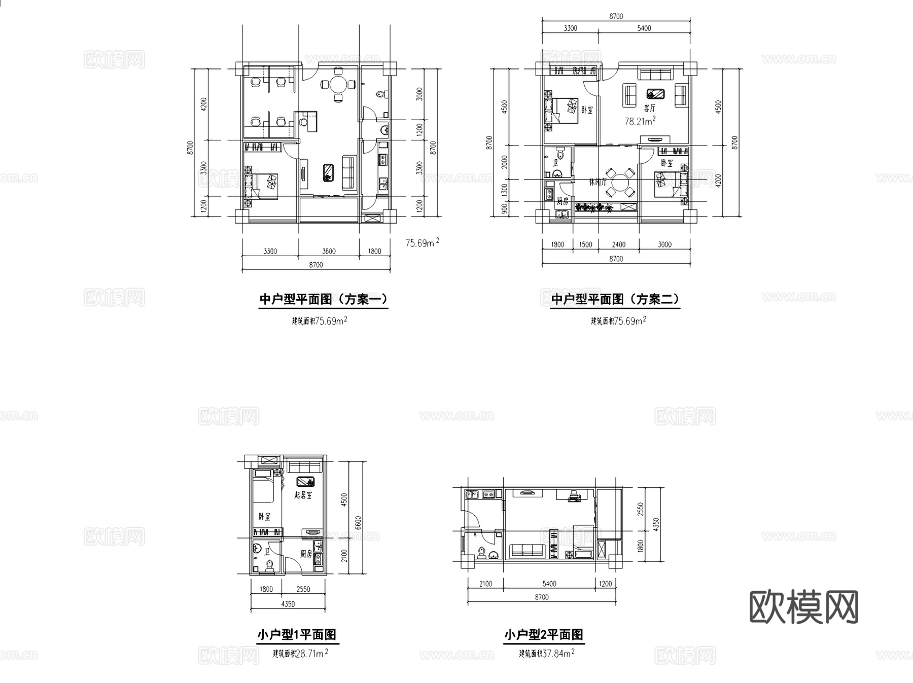高层商场综合商业建筑CAD施工图集cad施工图