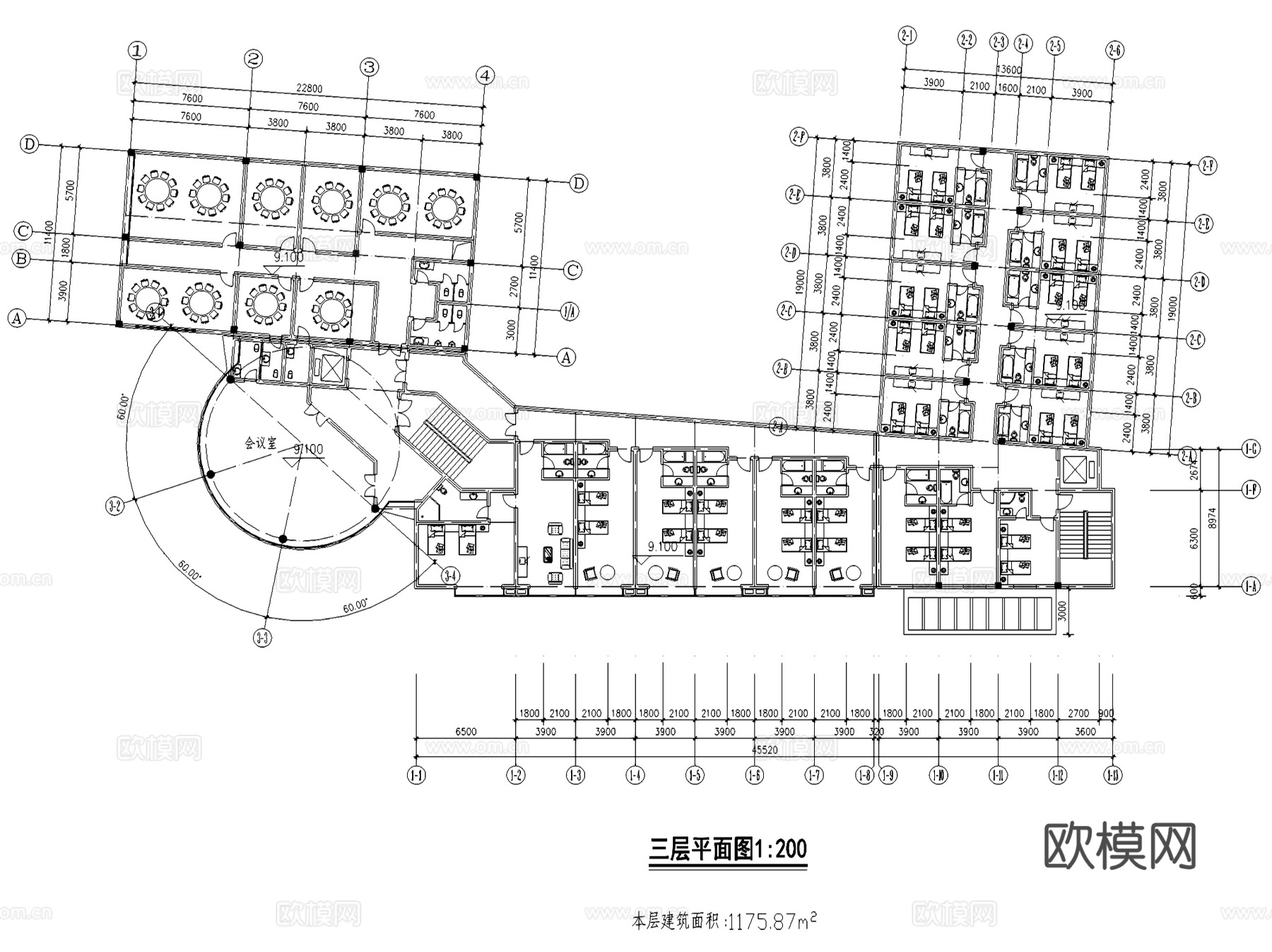 酒店方案建筑CAD施工图集cad施工图