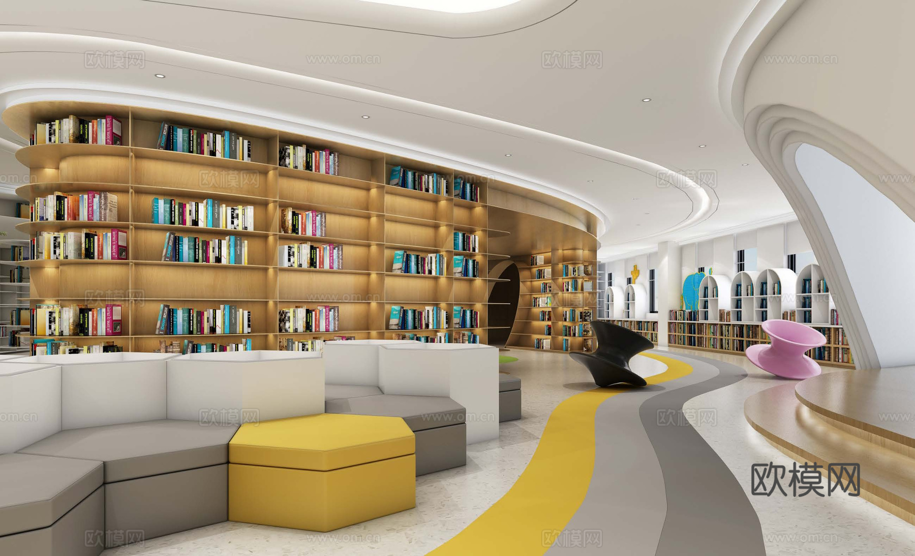 图书馆 书咖 最新全套施工图设计cad施工图