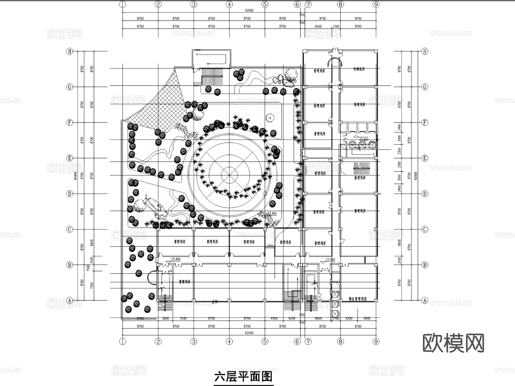 高层商场综合商业建筑CAD施工图集cad施工图