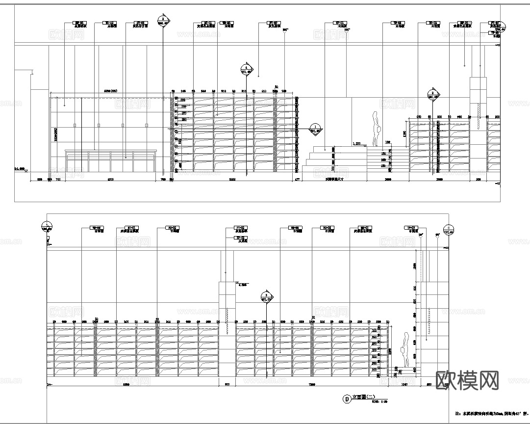 图书馆 书咖 最新全套施工图设计cad施工图