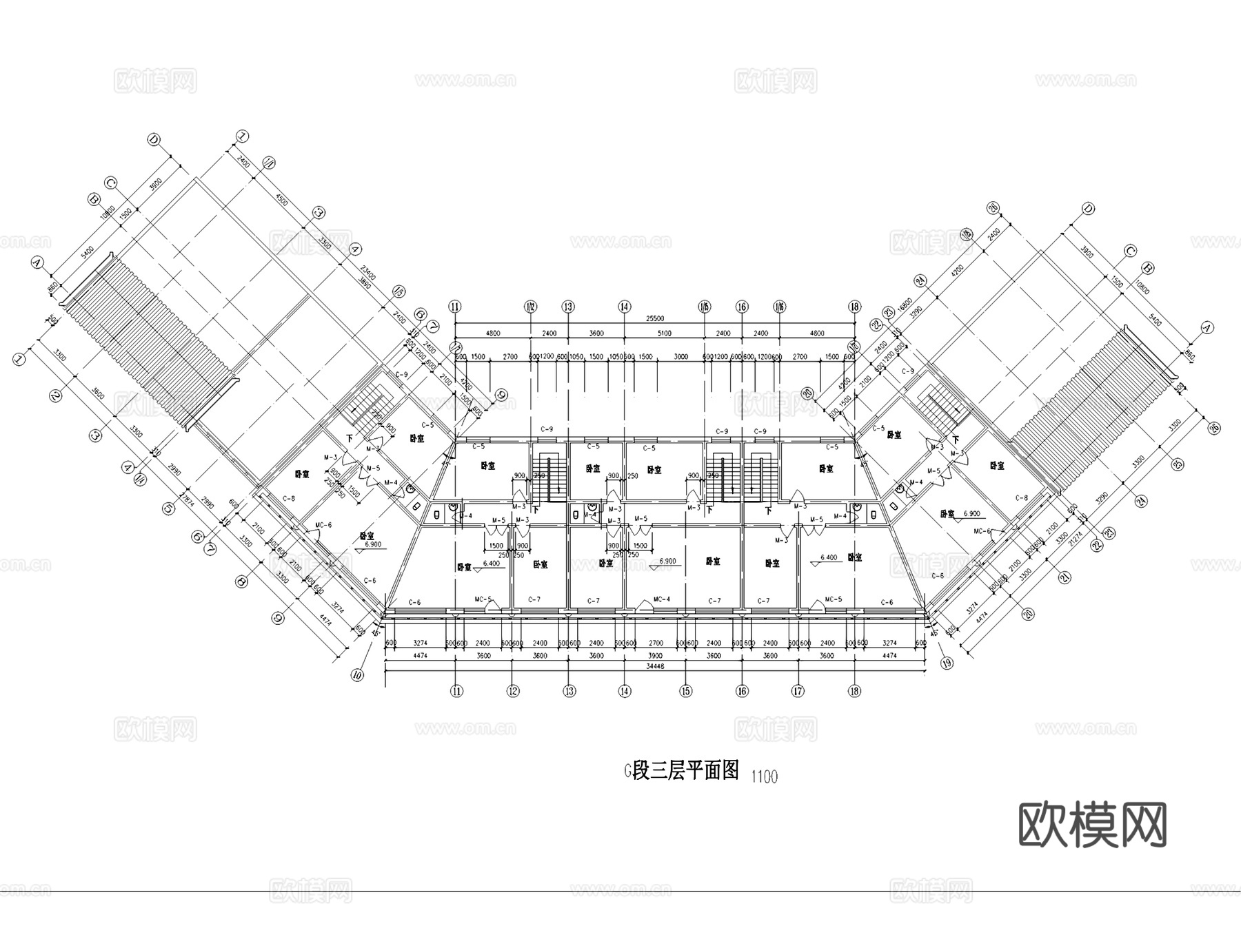仿古商业街建筑CAD施工图集cad施工图