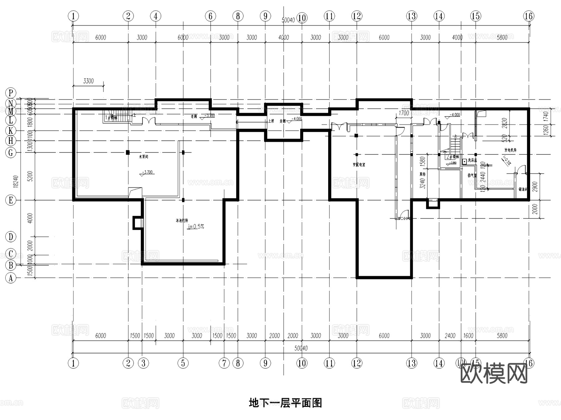 健身中心建筑CAD施工图集cad施工图
