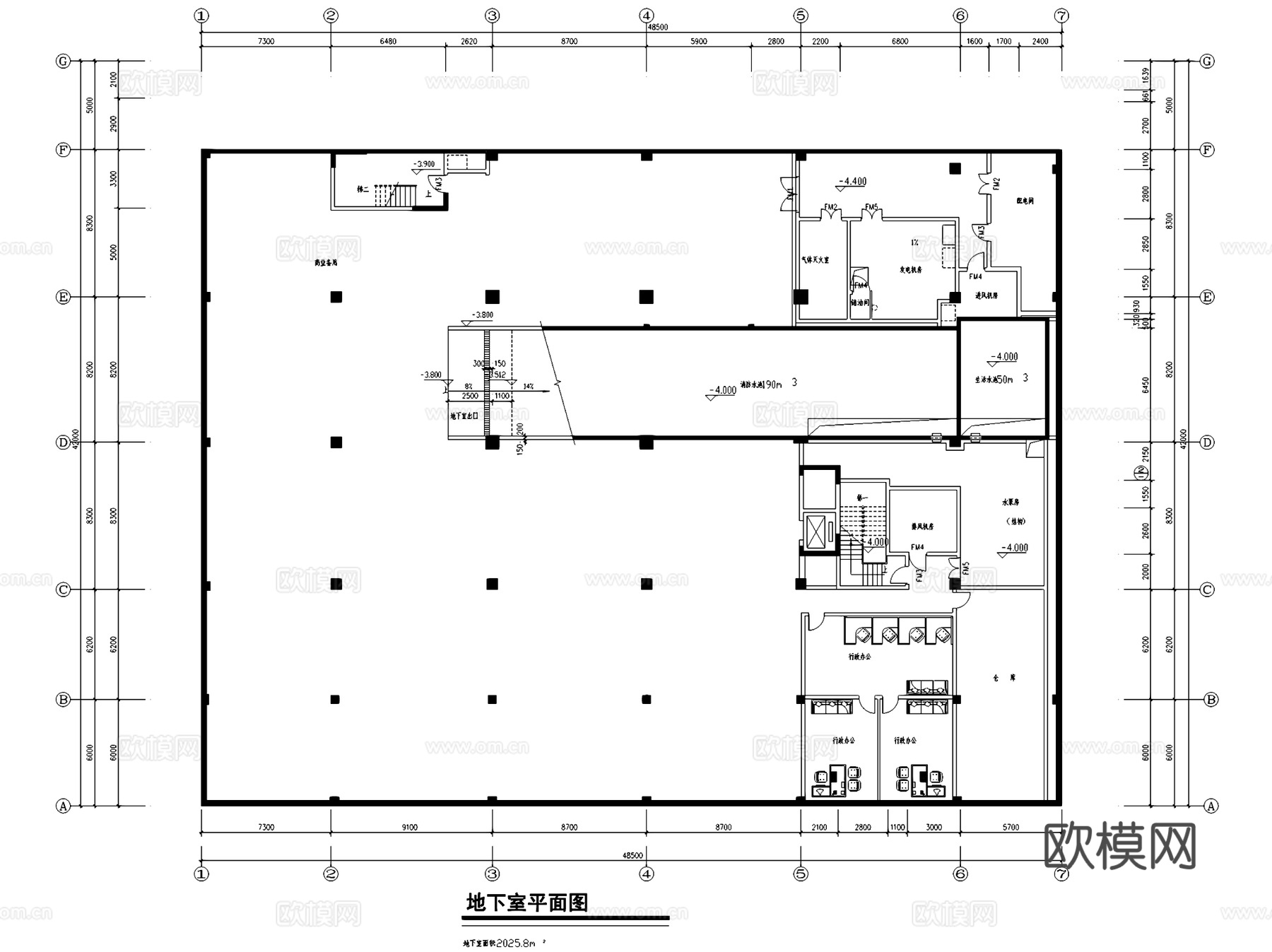 酒店建筑平面图CAD施工图cad施工图