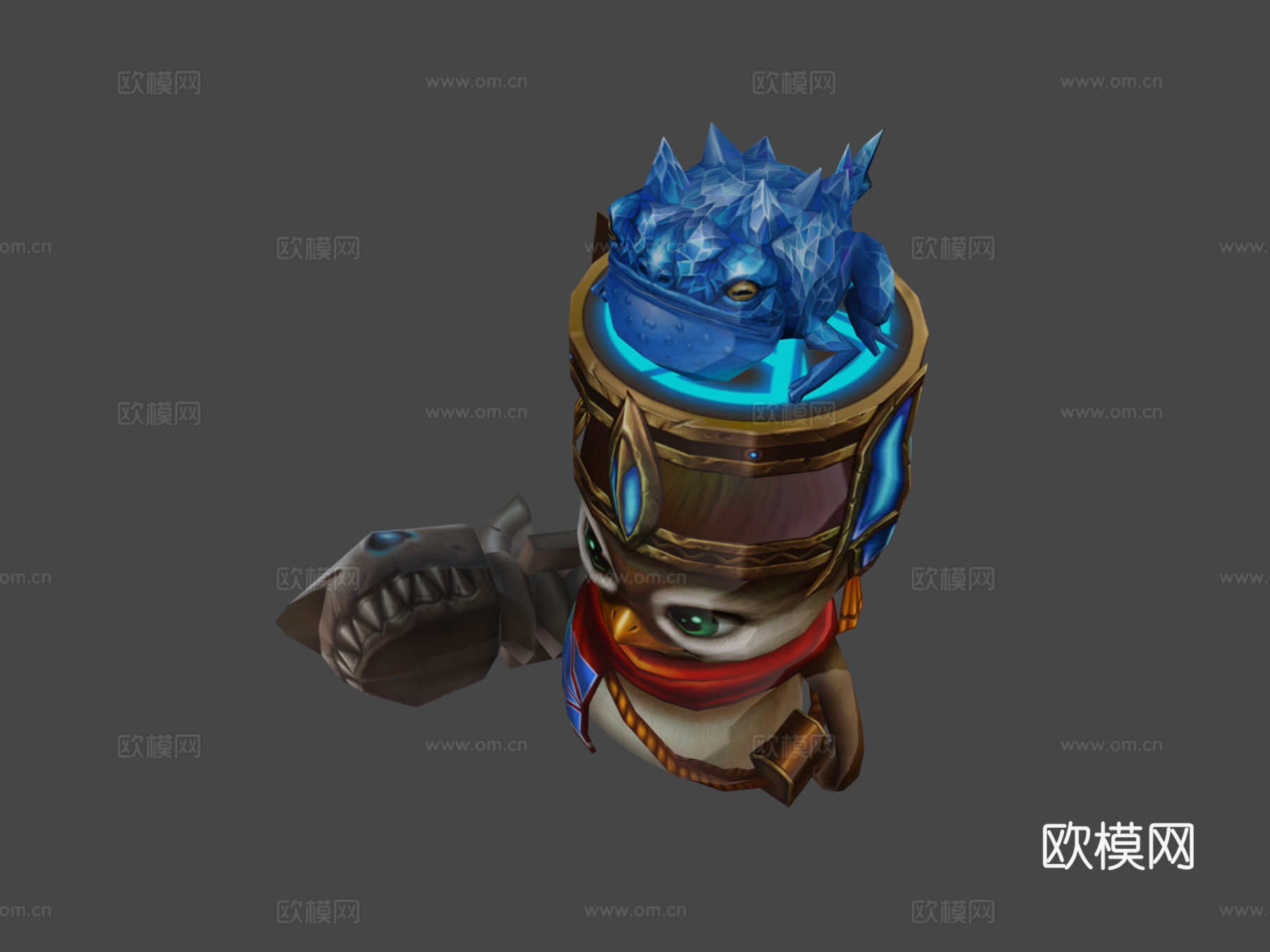 企鹅3d模型下载（渲染图8）