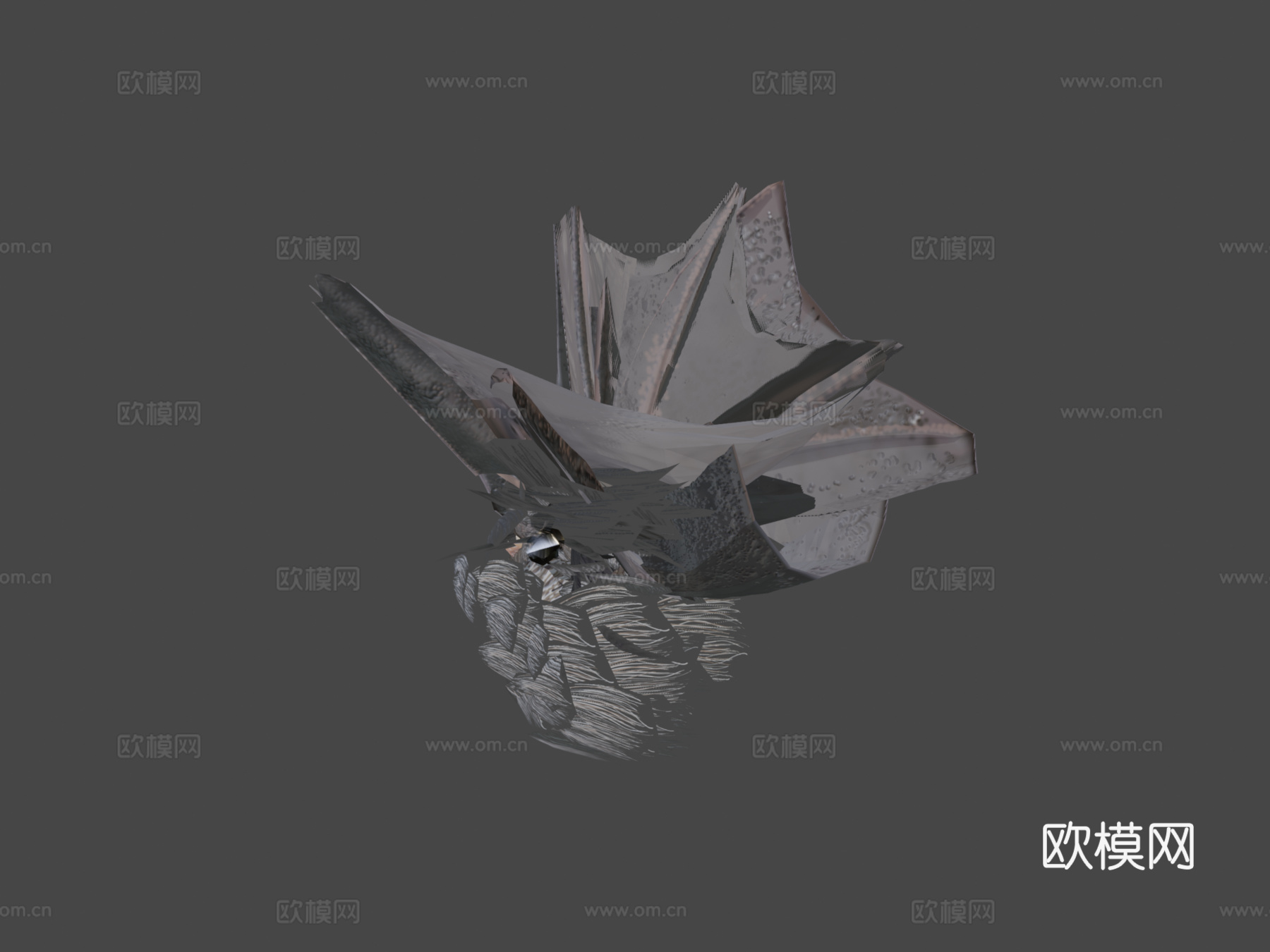 普通吸血蝠圆头叶口蝠3d模型下载（渲染图8）