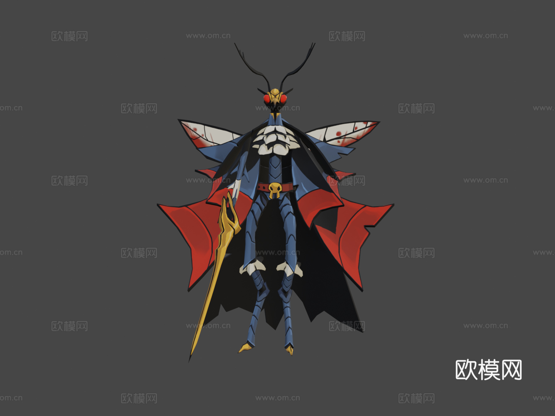 吸血鬼蚊子3d模型下载（渲染图7）