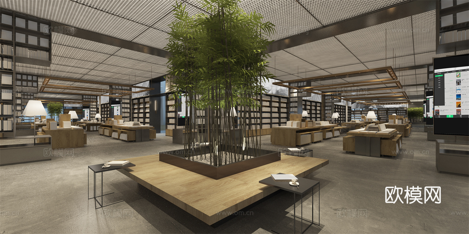 图书馆 书咖 最新全套施工图设计cad施工图