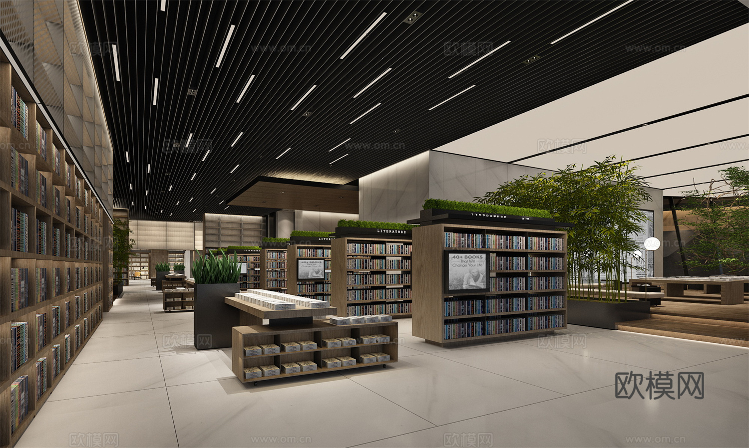 图书馆 书咖 最新全套施工图设计cad施工图