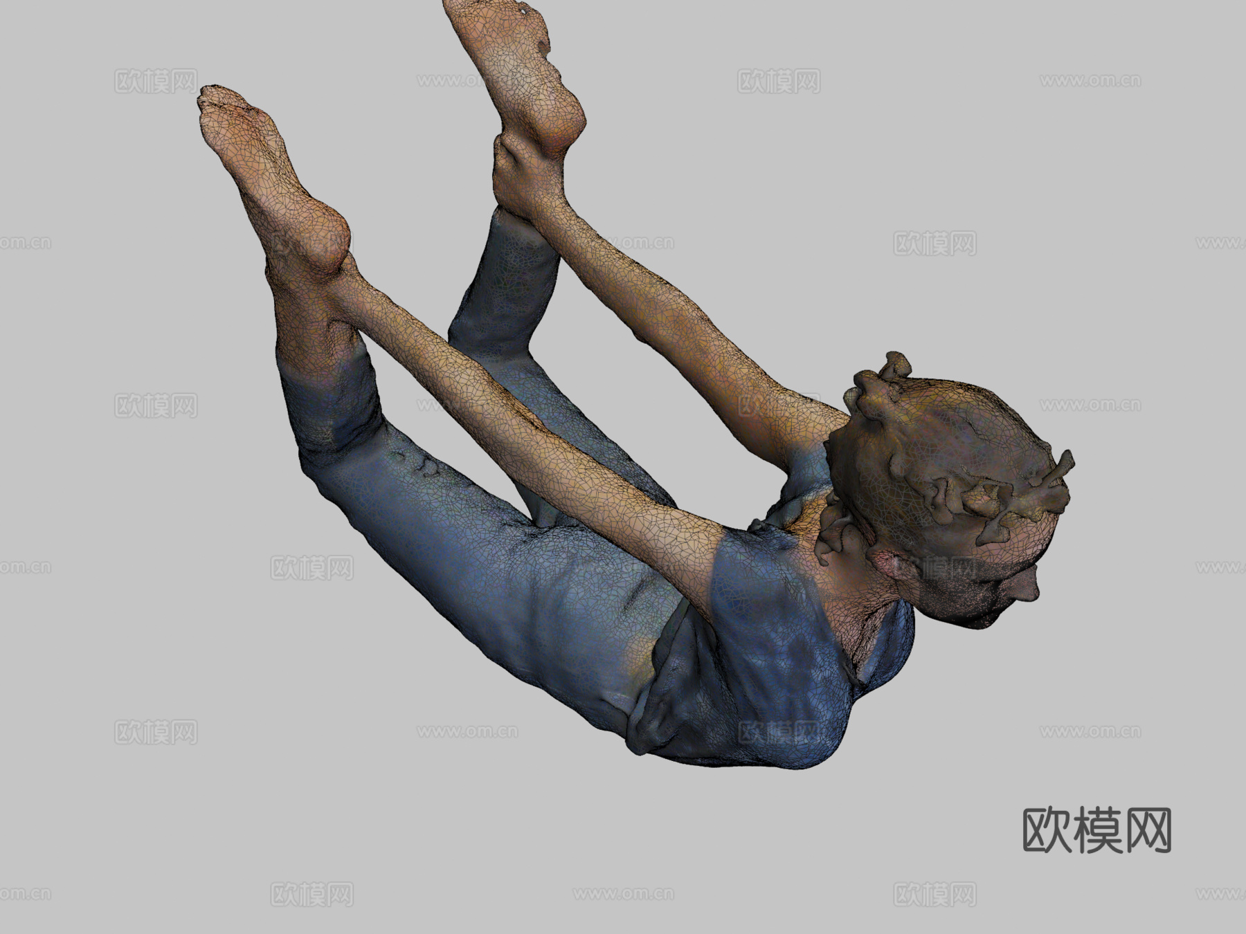 安娜反向轮3d模型下载（渲染图2）