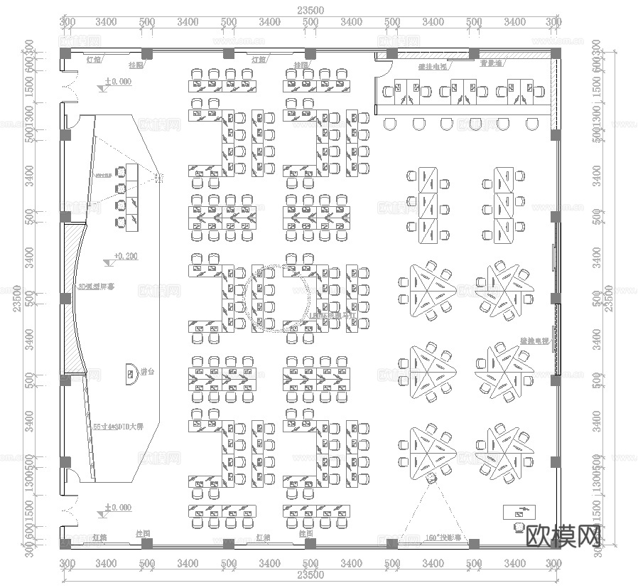 学校 教室 实验室 最新平面施工图设计cad施工图