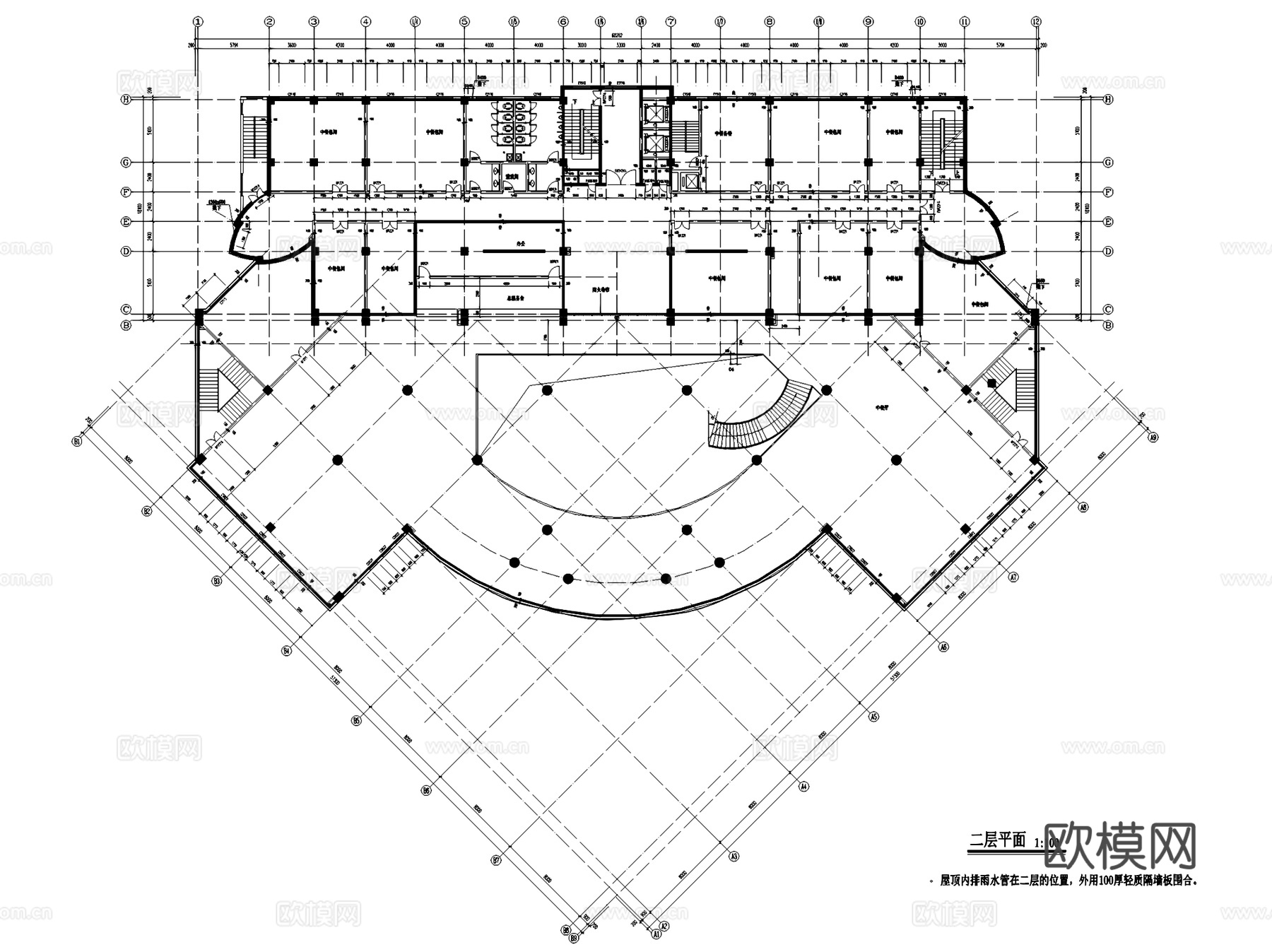酒店建筑CAD施工图集cad施工图