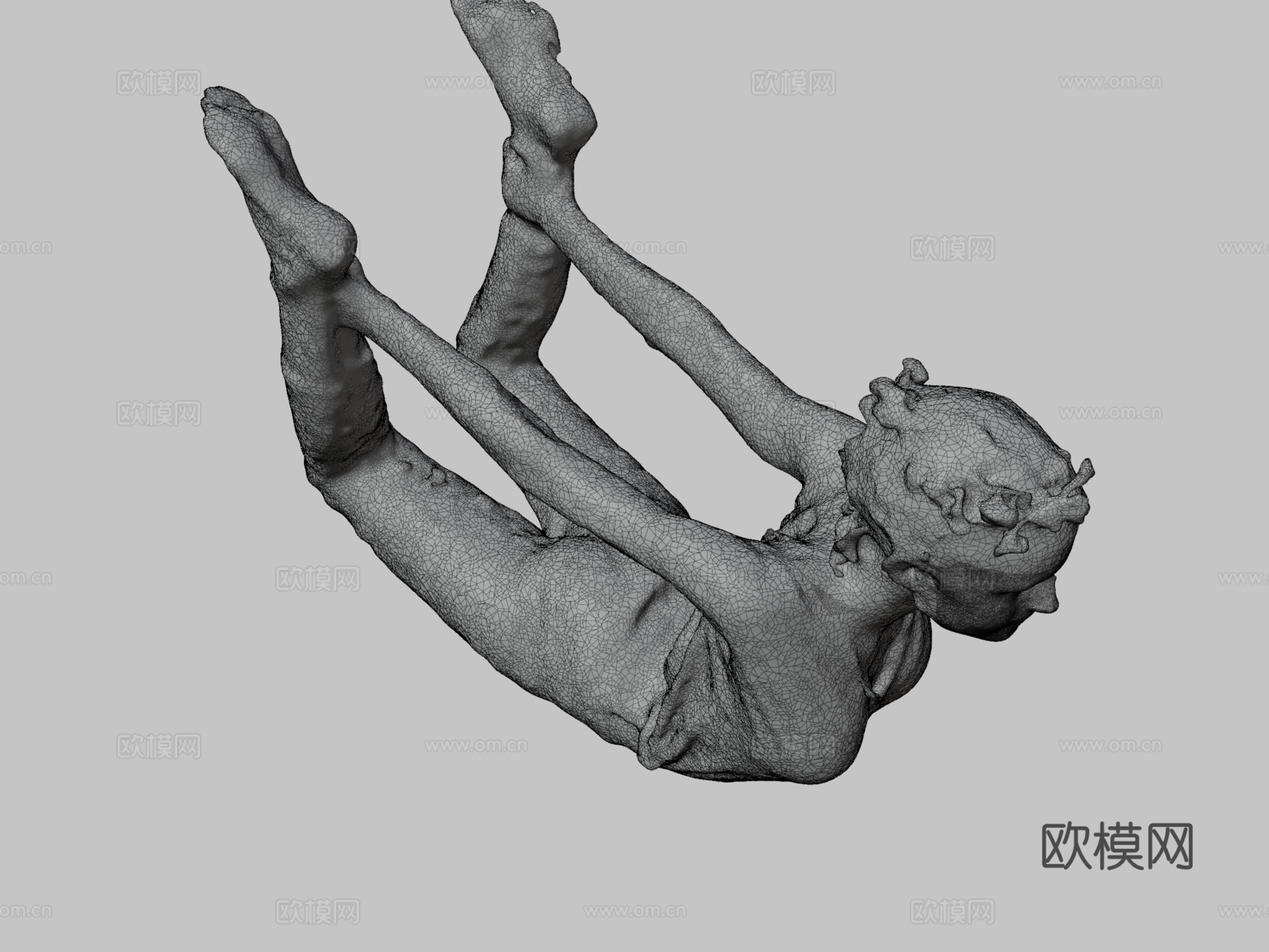 安娜反向轮3d模型下载（渲染图3）