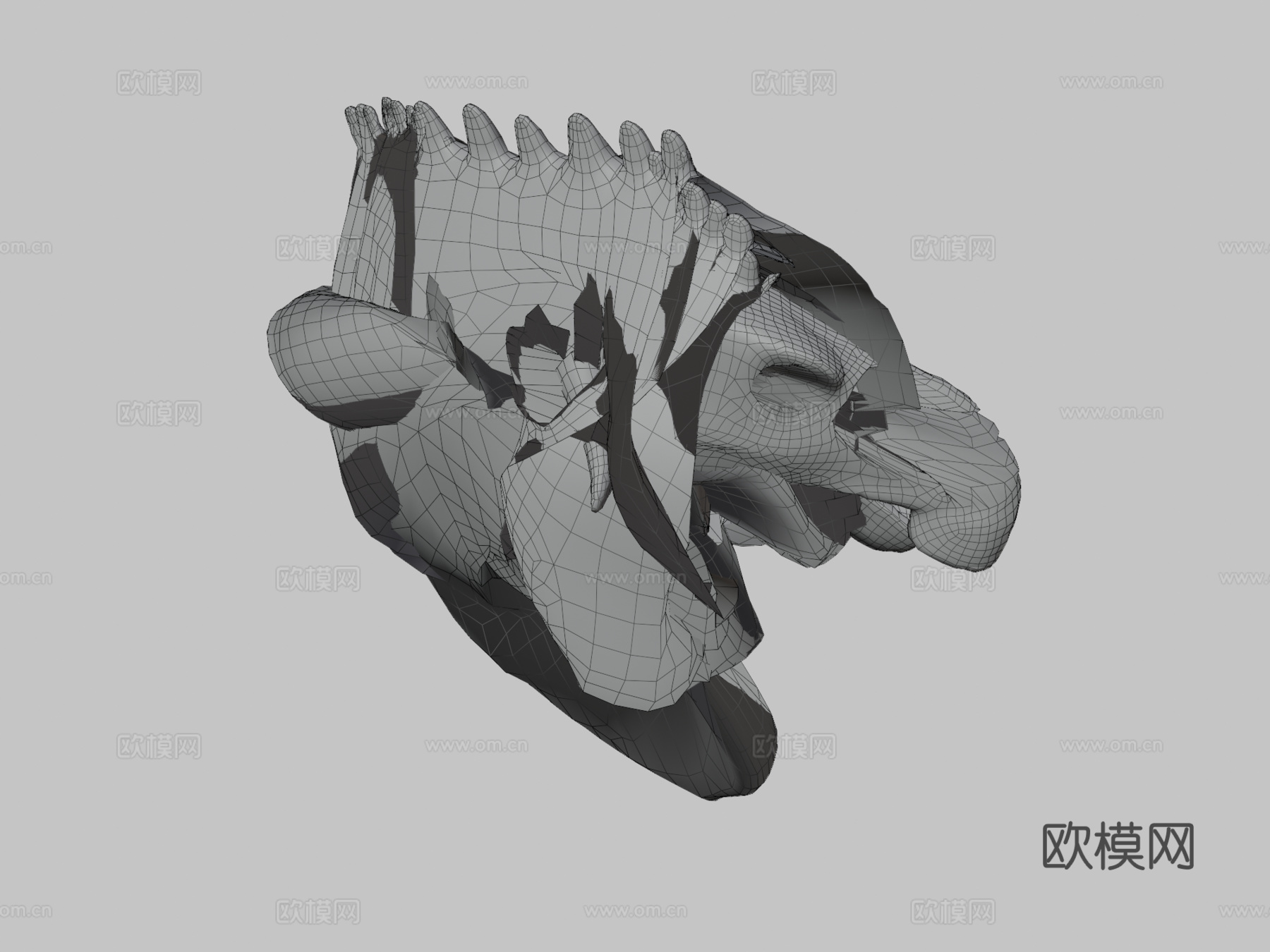 贝尼萨尔禽龙3d模型下载（渲染图3）