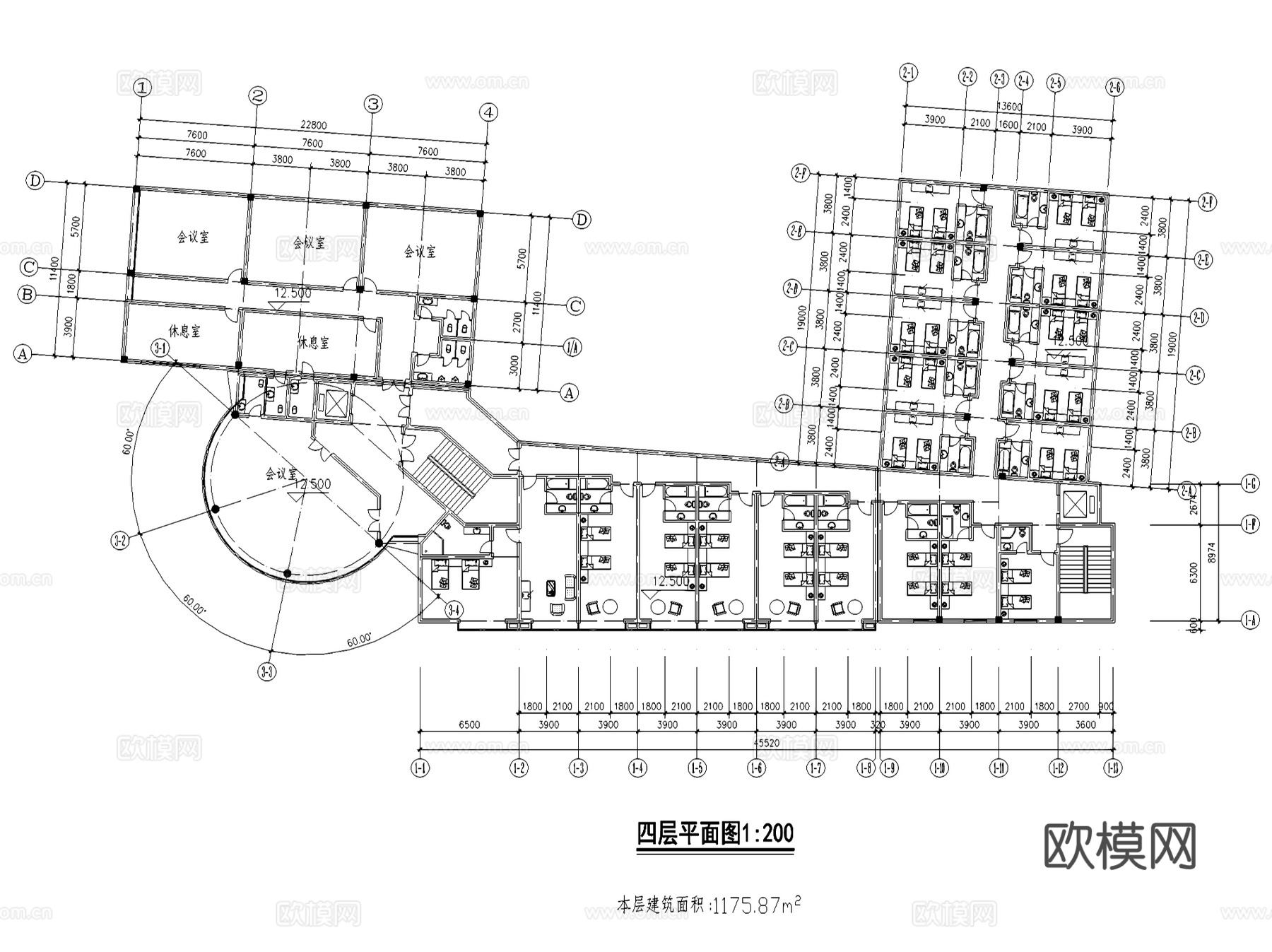 酒店方案建筑CAD施工图集cad施工图
