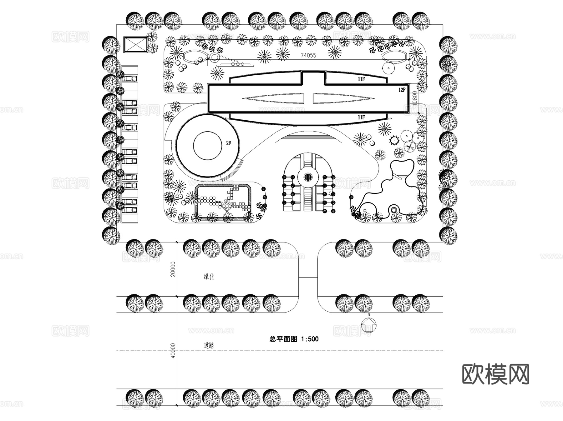 酒店建筑平立剖面CAD施工图集cad施工图