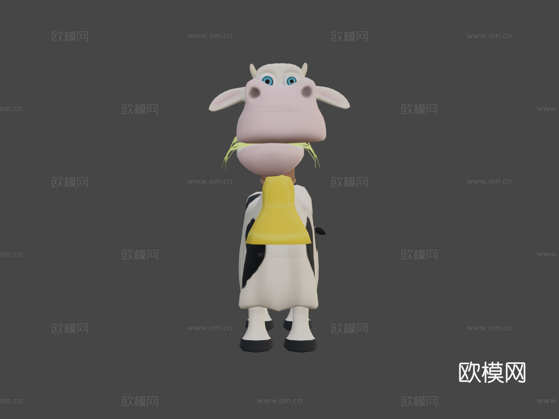 卡通奶牛3d模型下载（渲染图6）