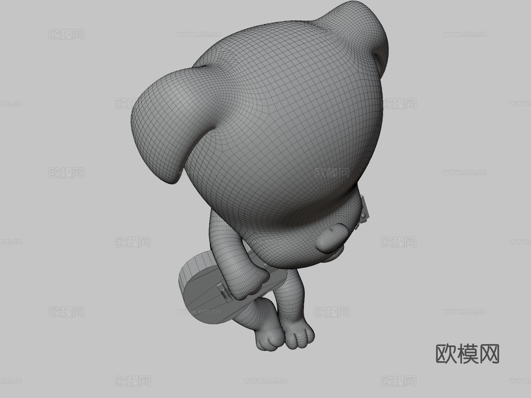 KK滑手  动物森友会3d模型下载（渲染图3）
