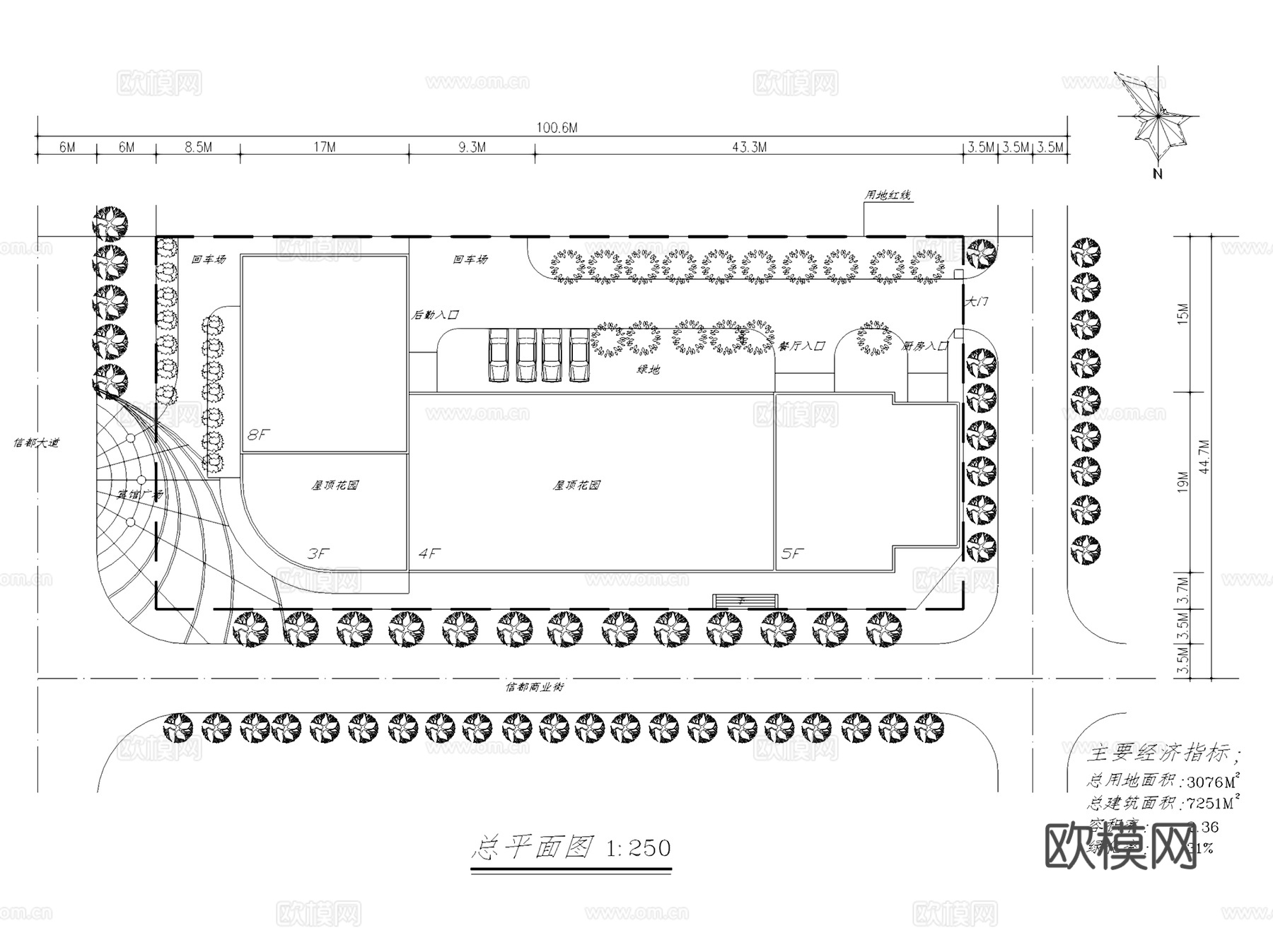 风云大酒店建筑CAD施工图集cad施工图