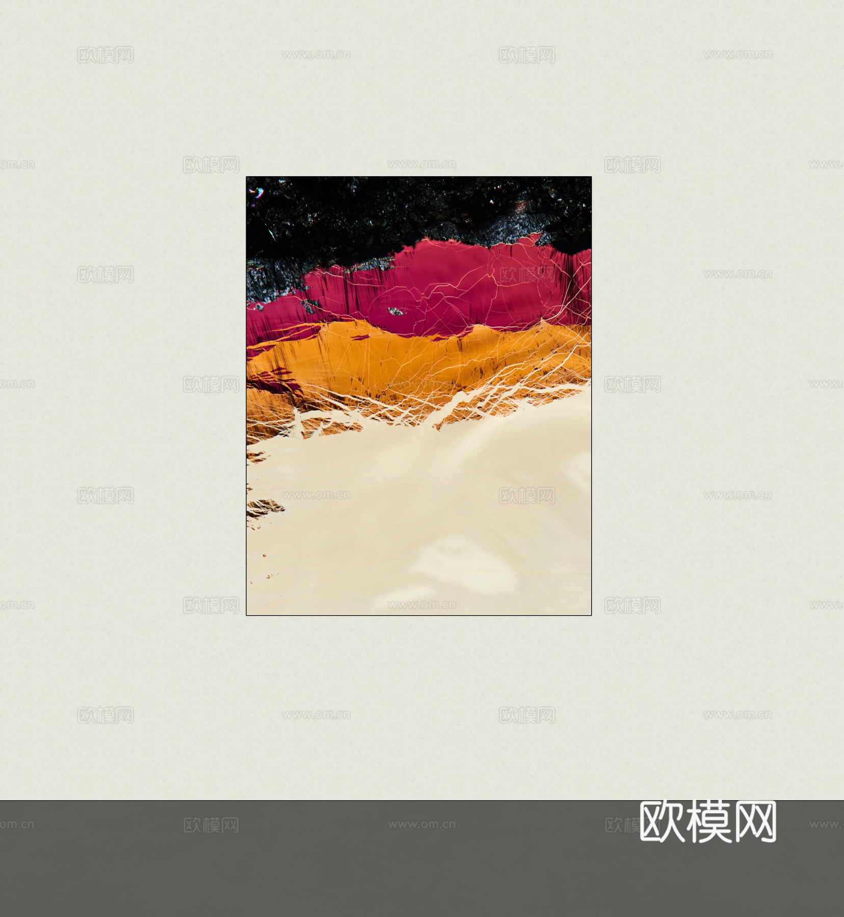 装饰画挂画su模型