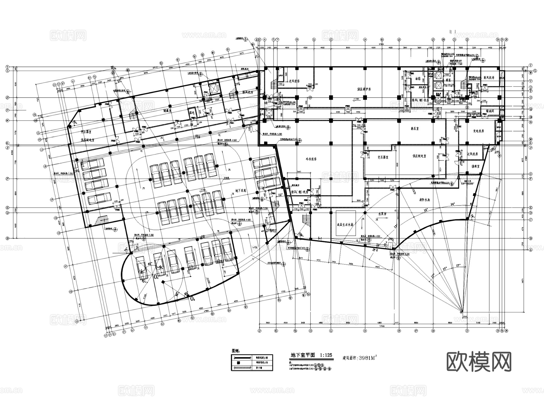 开原大酒店建筑CAD施工图集cad施工图