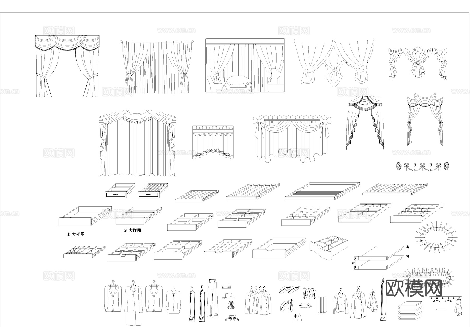 常用工装综合图库CADcad施工图