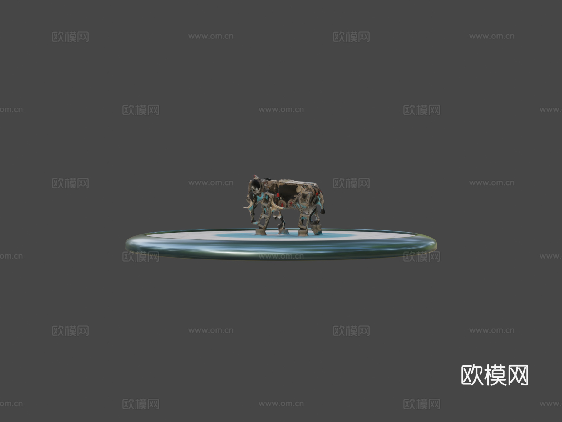 乐高头脑风暴教育Ev3大象扫描3d模型下载（渲染图5）