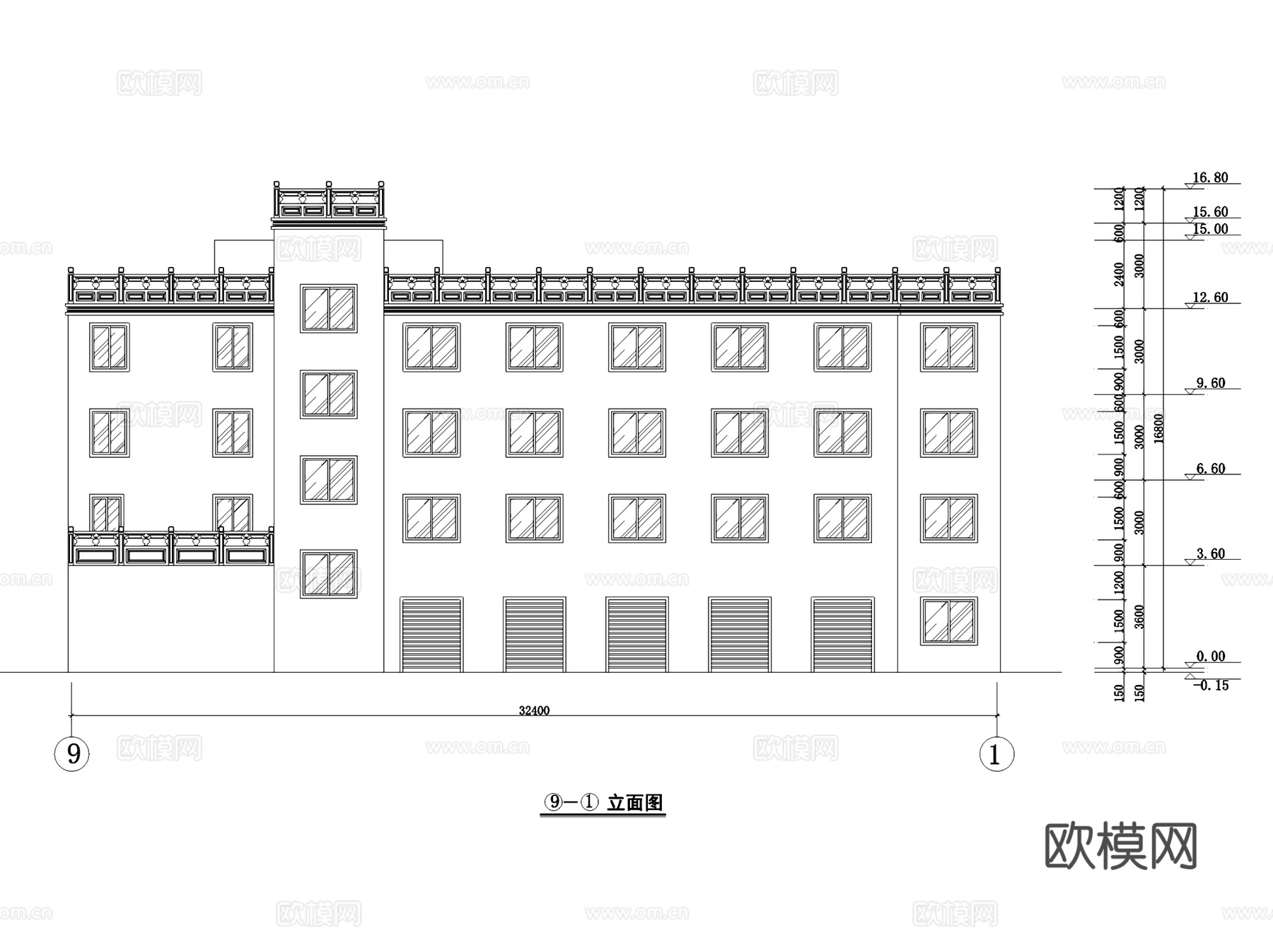 南坪宏声大酒店建筑CAD施工图集cad施工图