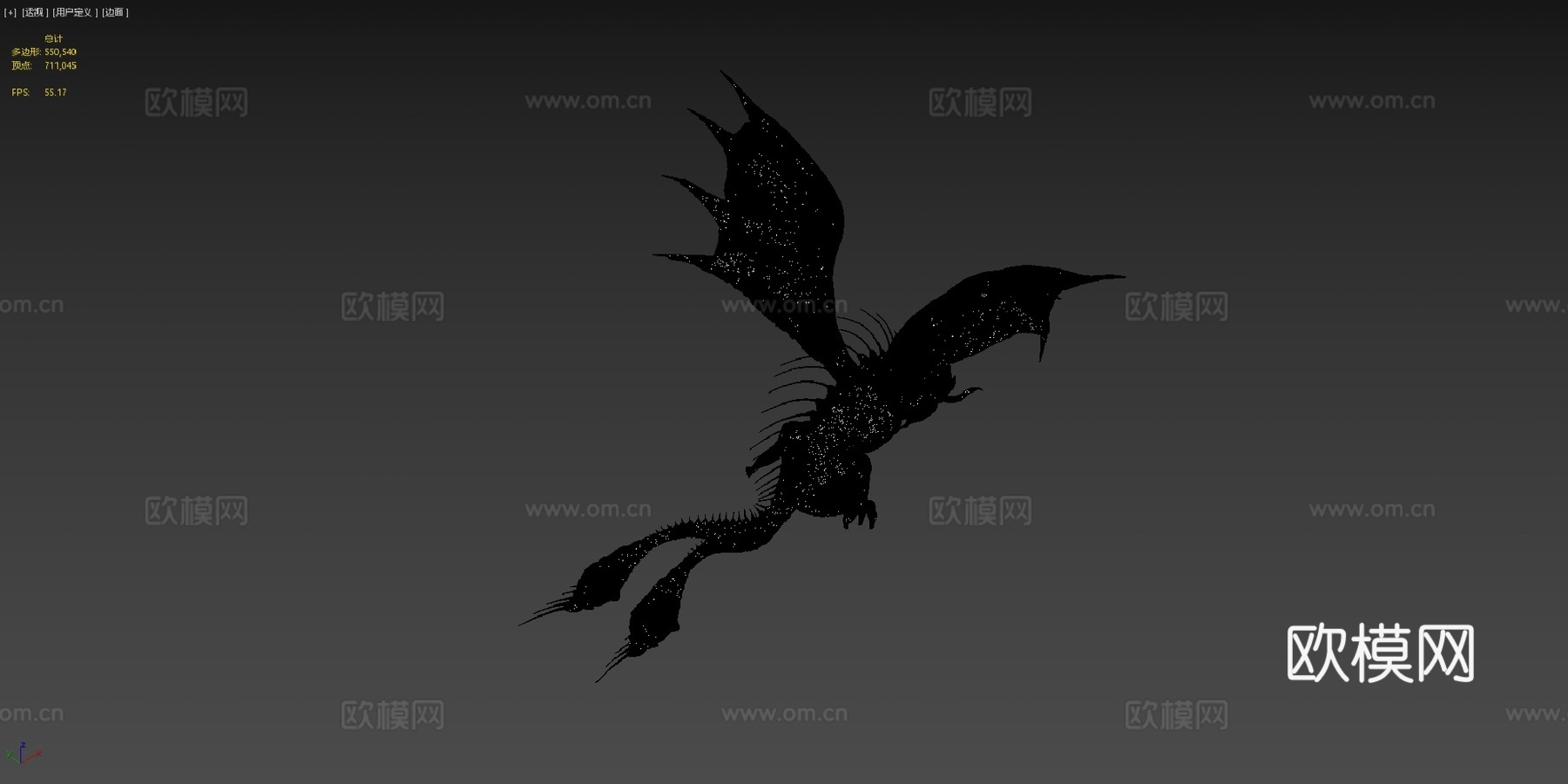 地狱蝙蝠地狱蝙蝠3d模型下载（渲染图4）