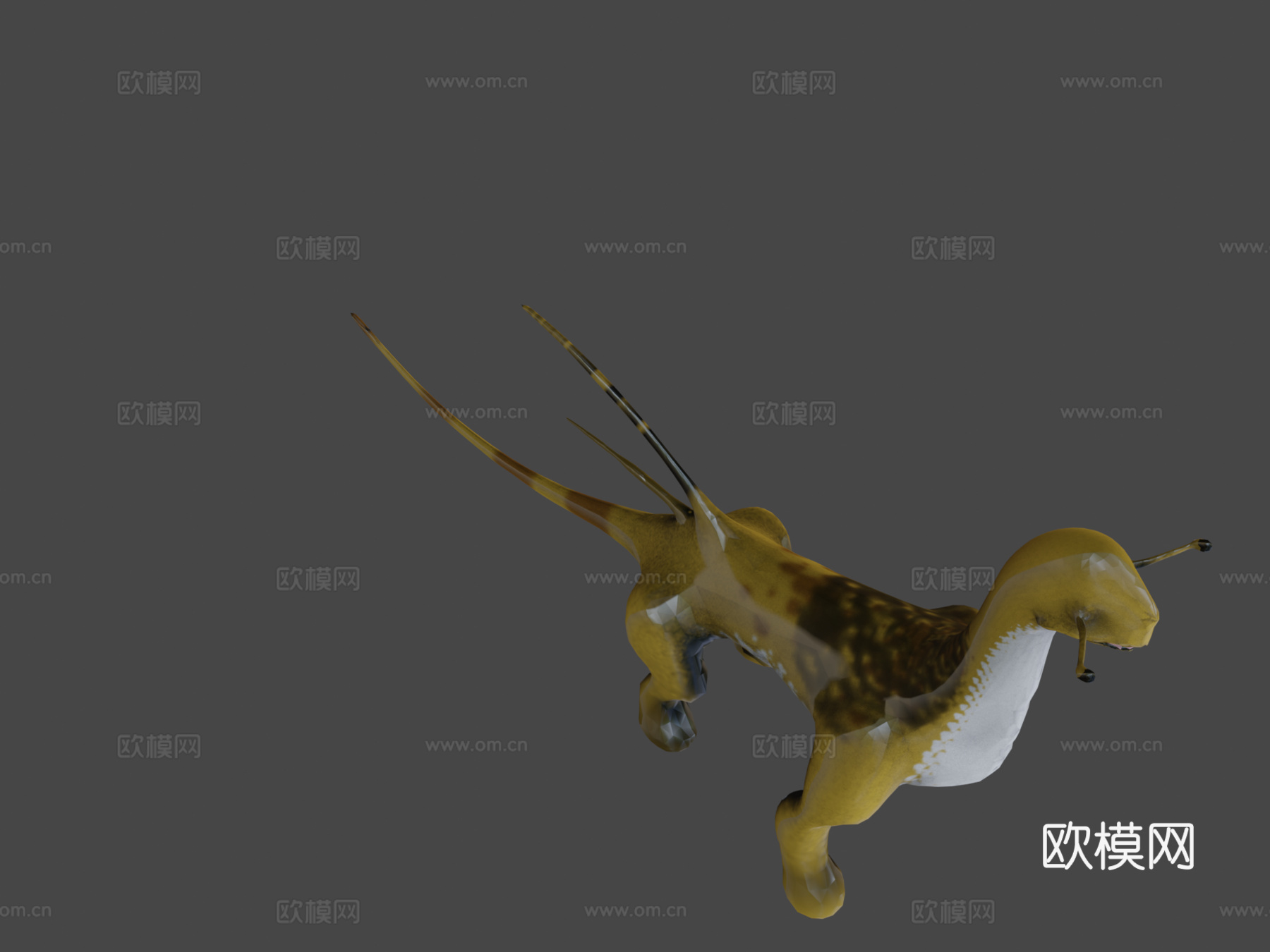 外星恐龙3d模型下载（渲染图5）