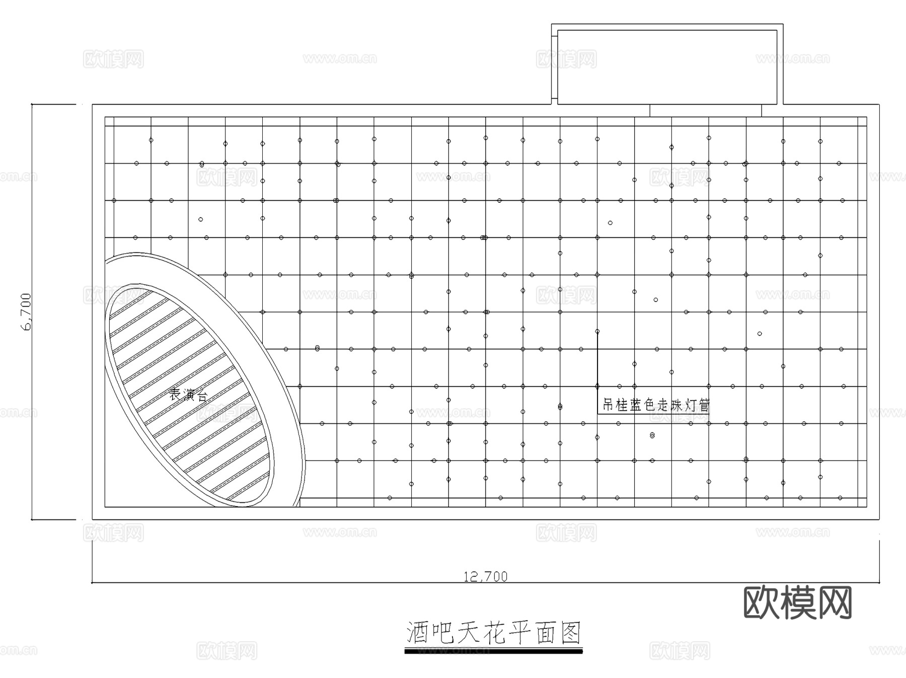 小型酒吧室内装饰CAD施工图集cad施工图