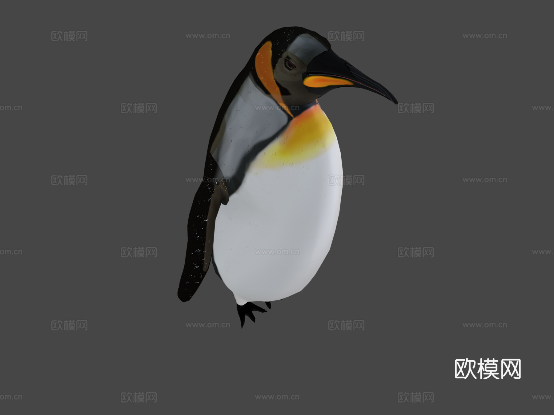 帝企鹅3d模型下载（渲染图6）