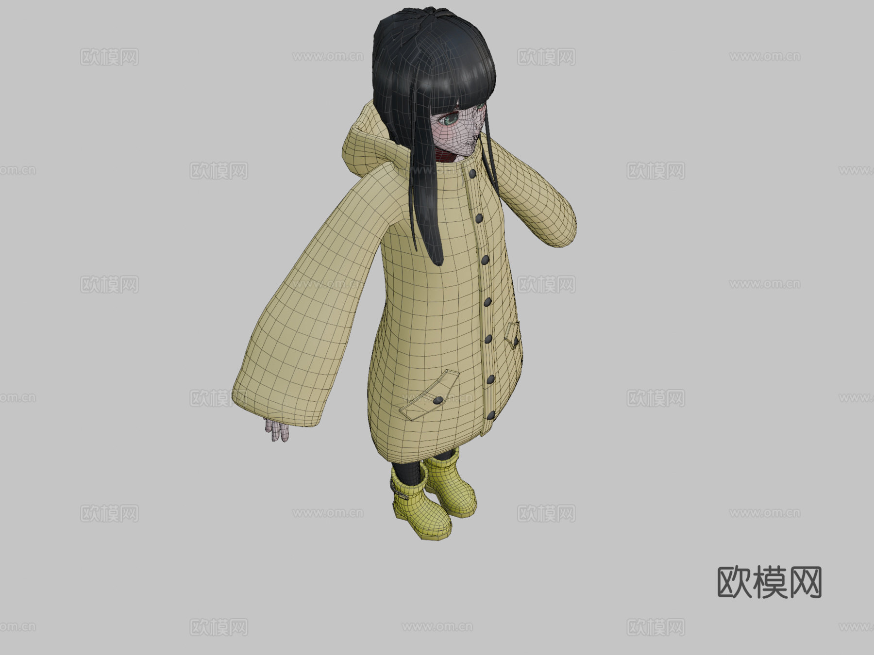 青蛙酱3d模型下载（渲染图2）