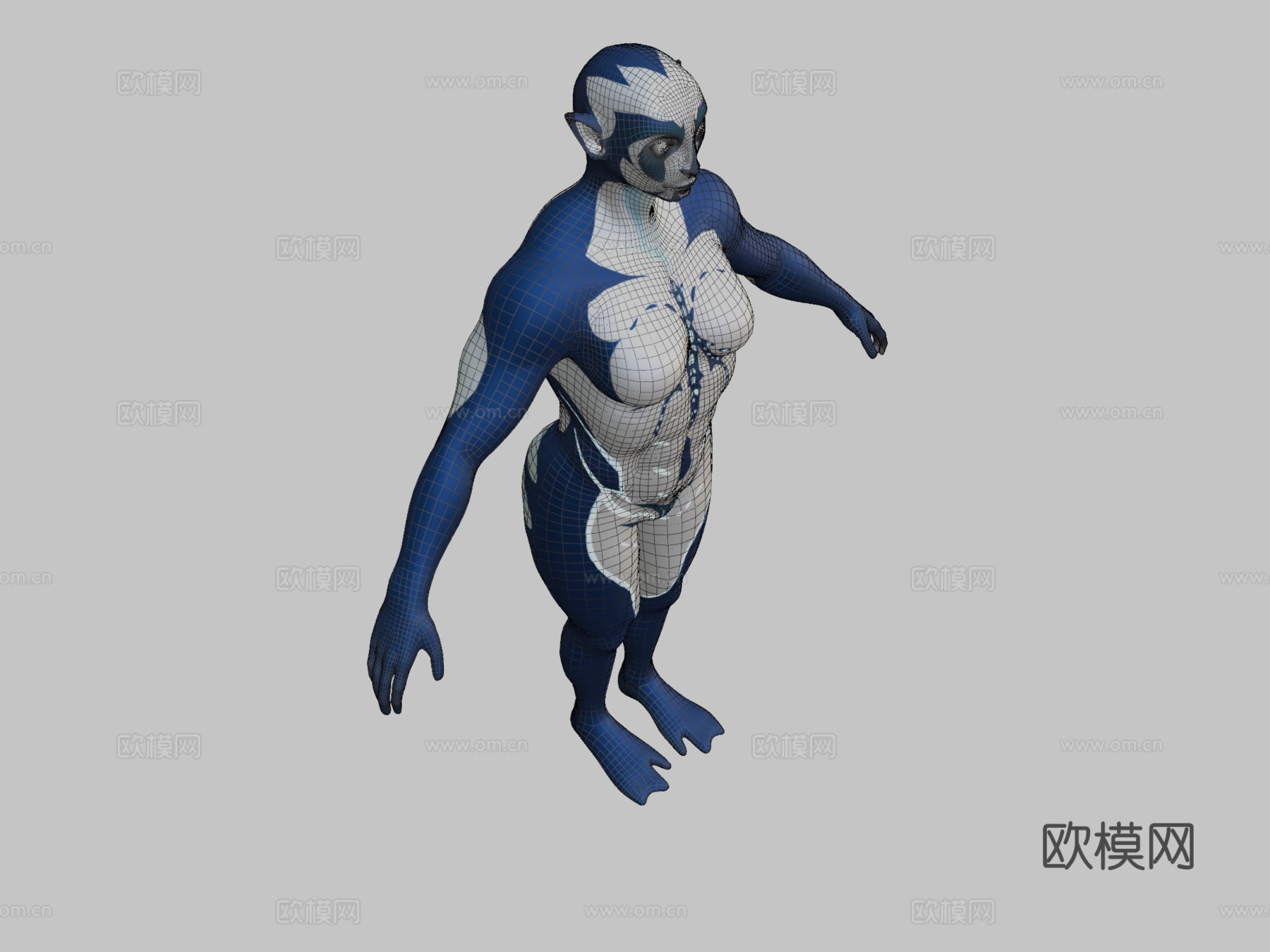 精灵3d模型下载（渲染图2）